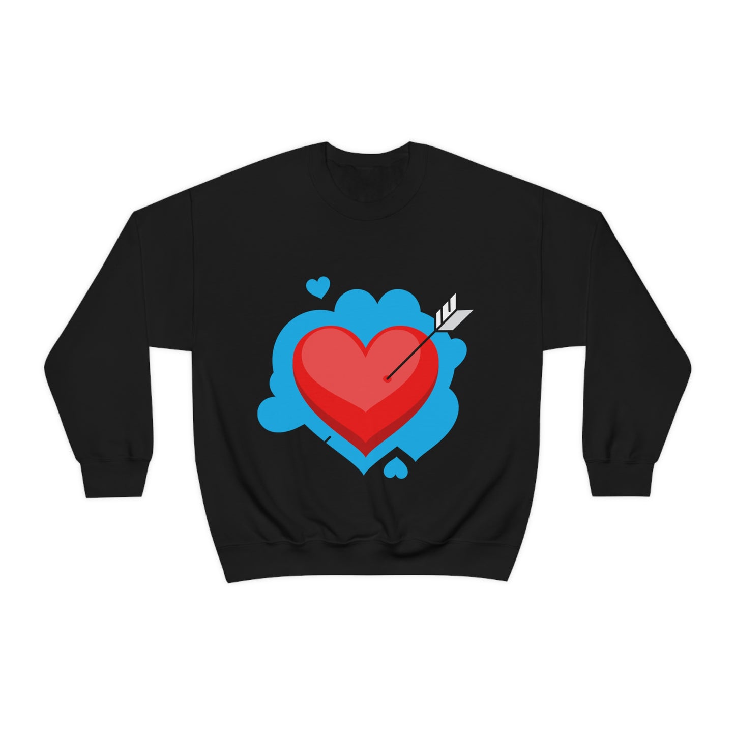 Sweat-shirt ras du cou avec cœur et flèche Ma fille adore ce sweat-shirt !