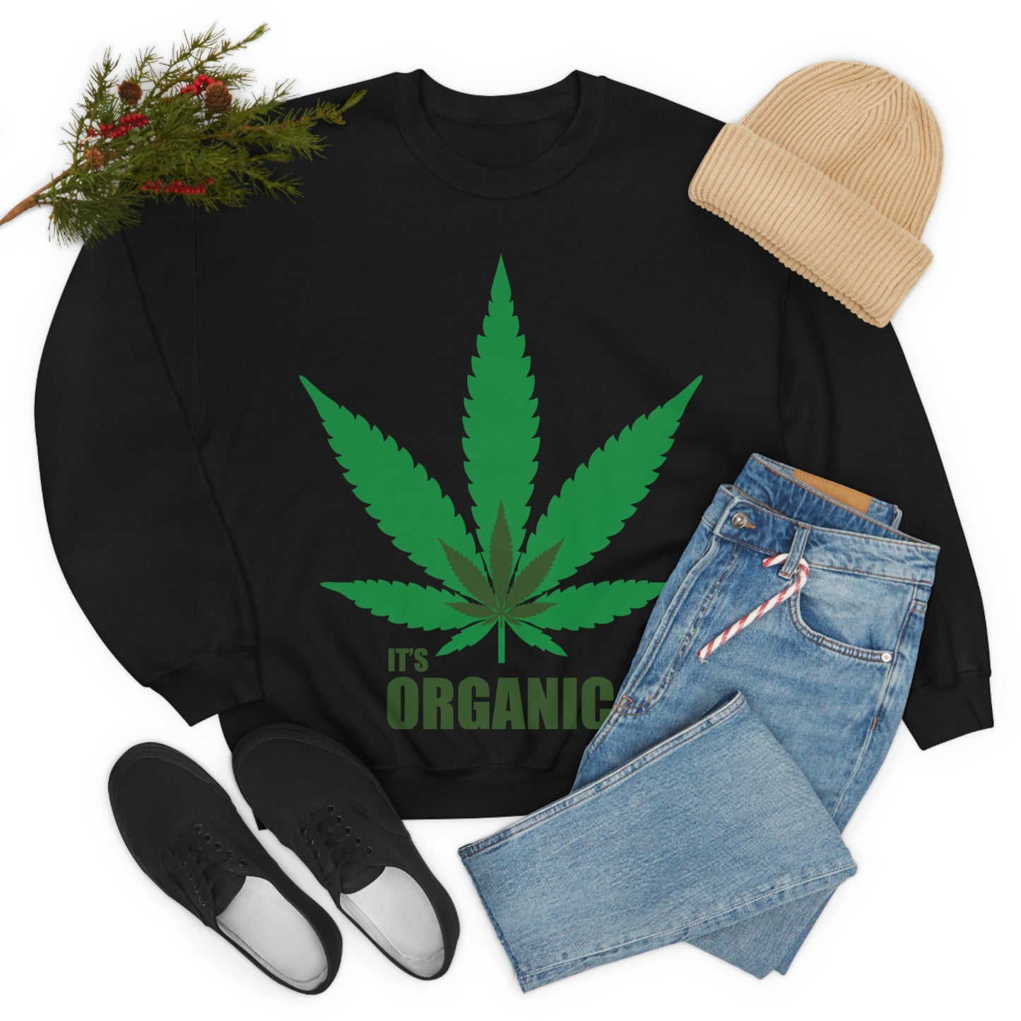 Sudadera Es Hoja Verde Orgánica ¡Vamos a una fiesta!