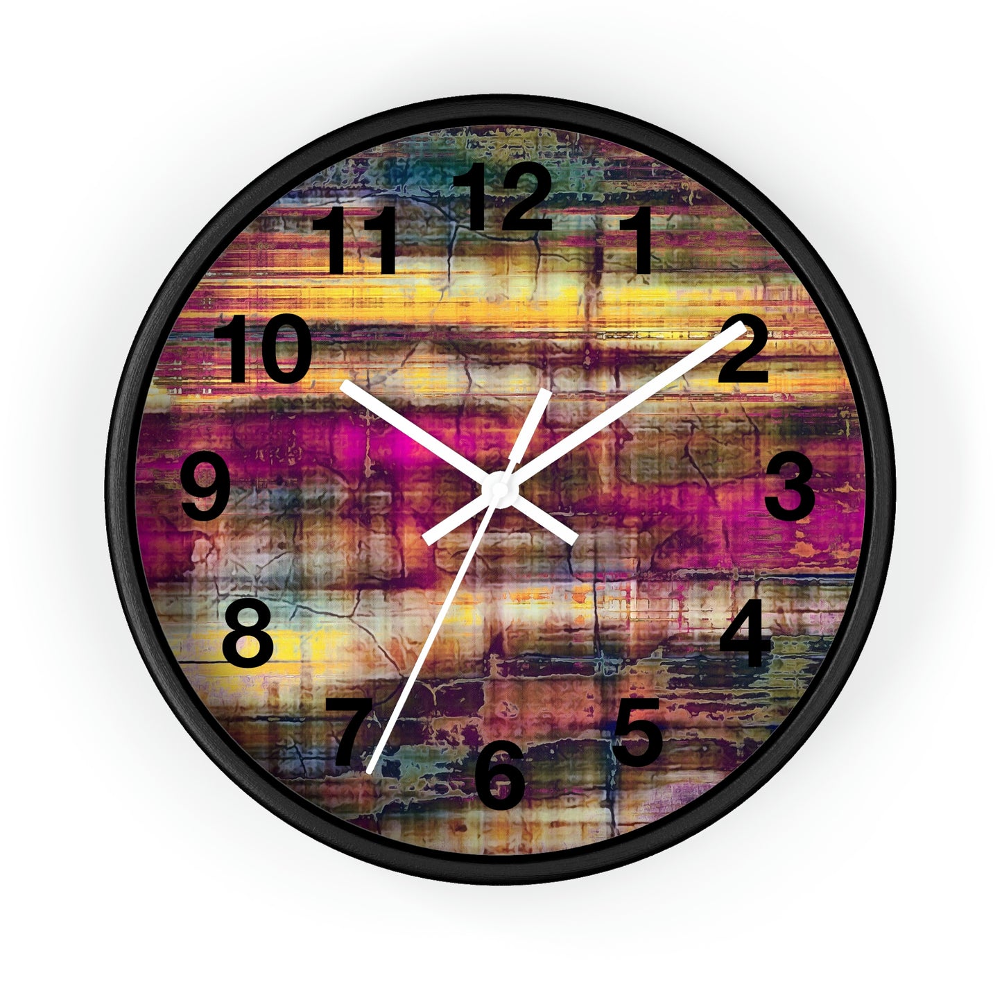 Reloj de pared abstracto colorido ¡Qué reloj tan maravilloso!