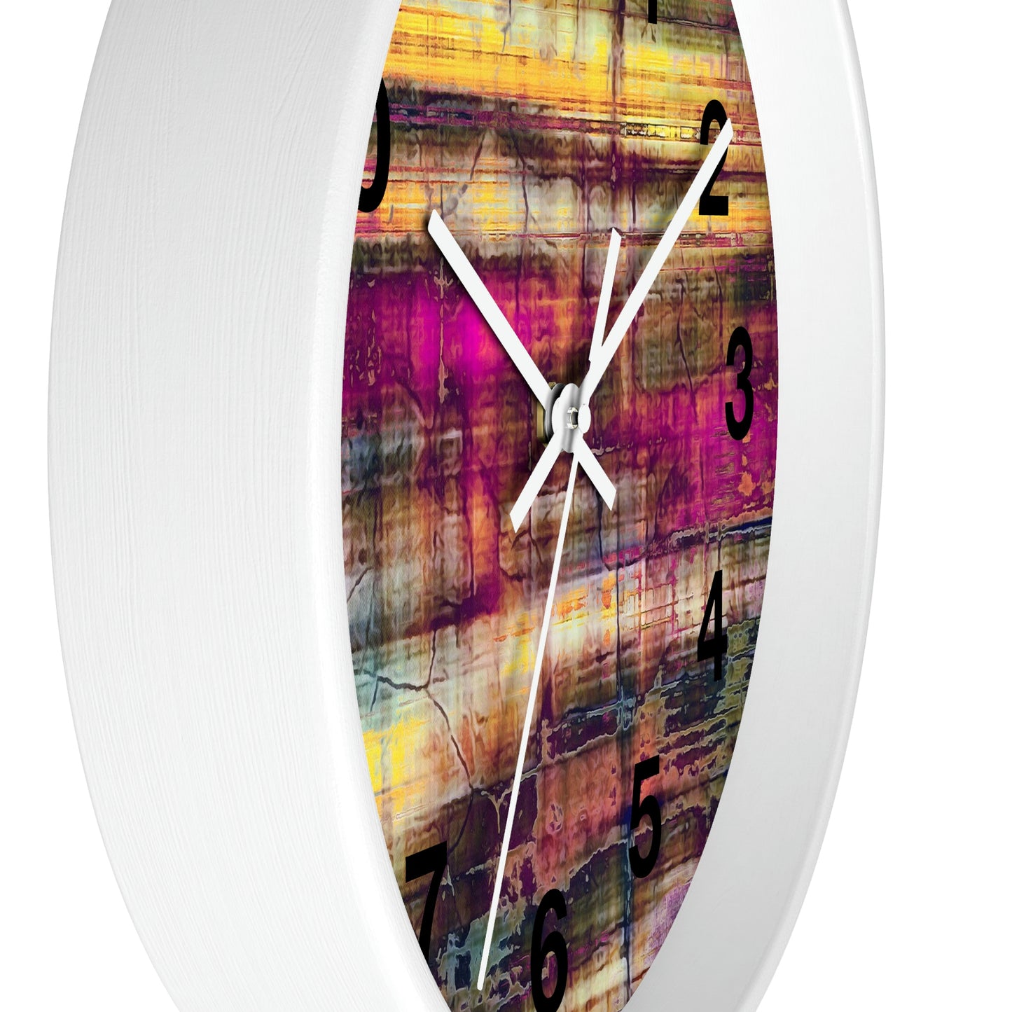Reloj de pared abstracto colorido ¡Qué reloj tan maravilloso!