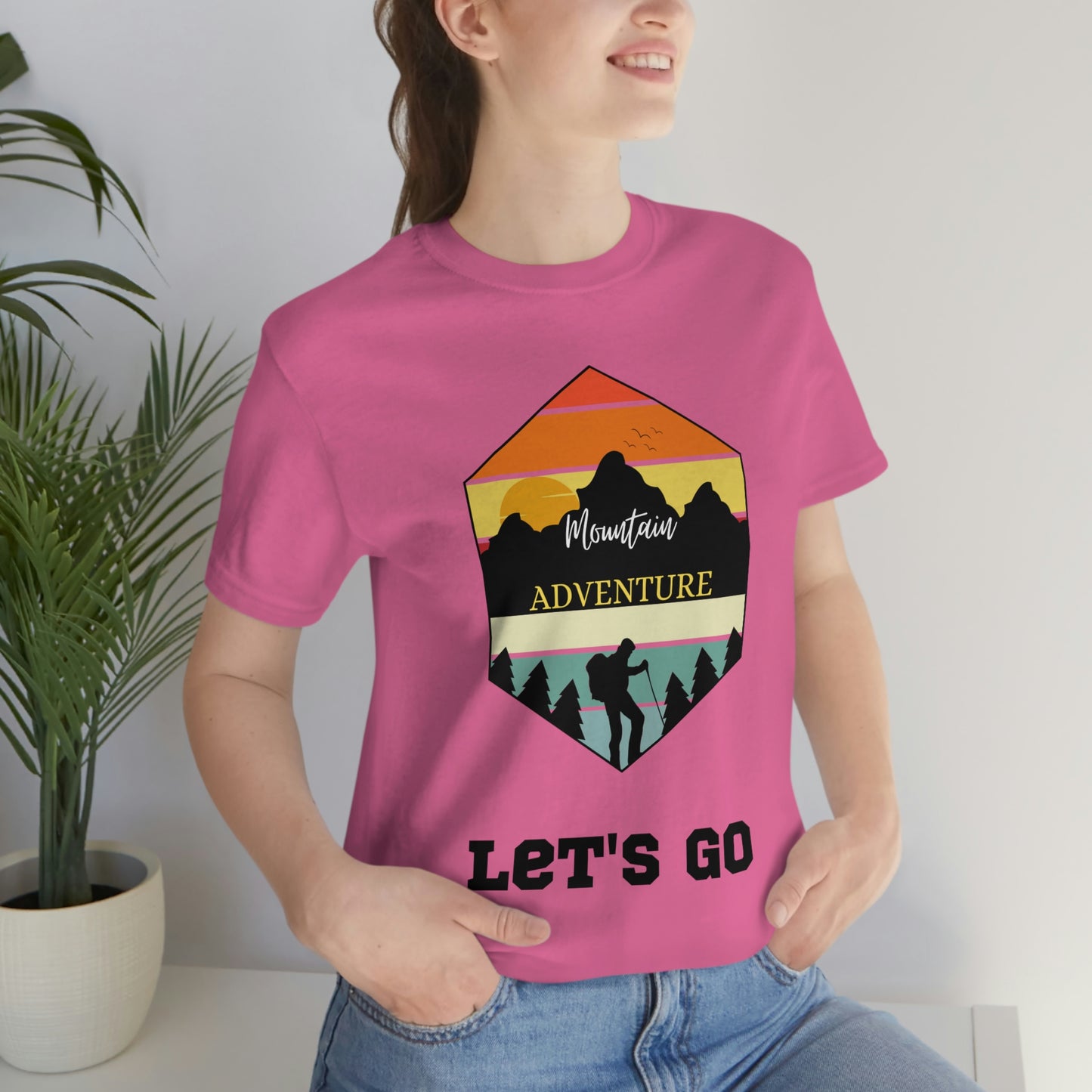 Let's Go Hiking Unisex Jersey Short Sleeve T-Shirt Adventures