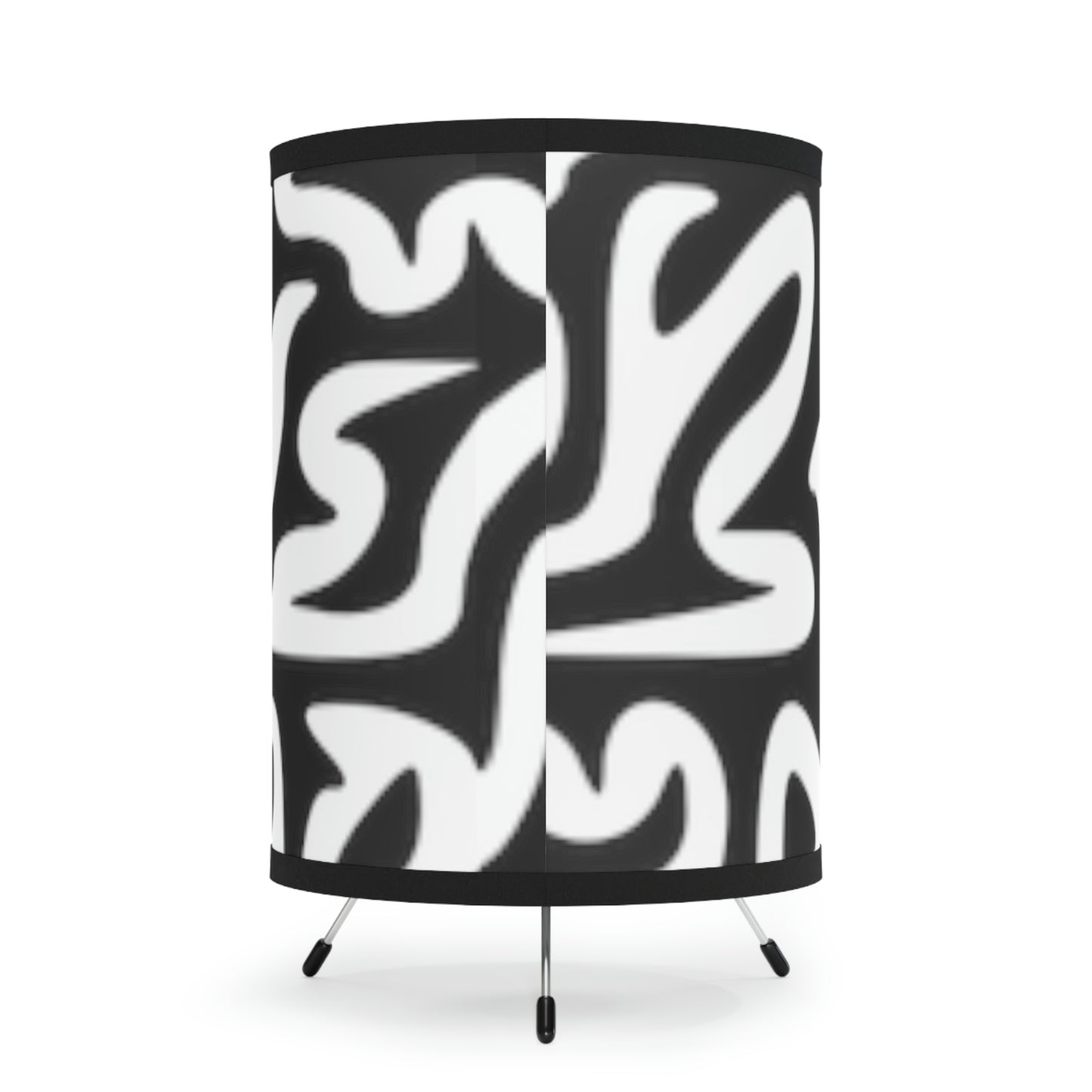 Tripod Lamp with High-Res Printed Shade, US\CA plug