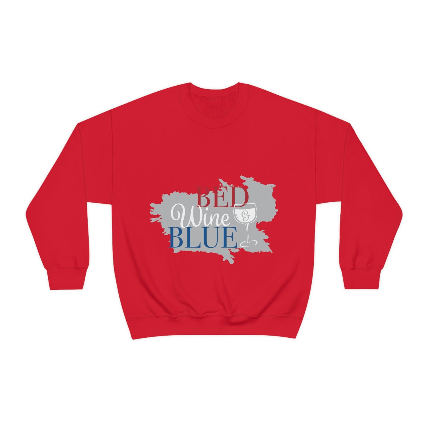 Sweat-shirt ras du cou bleu vin rouge Je vais aller à une fête !