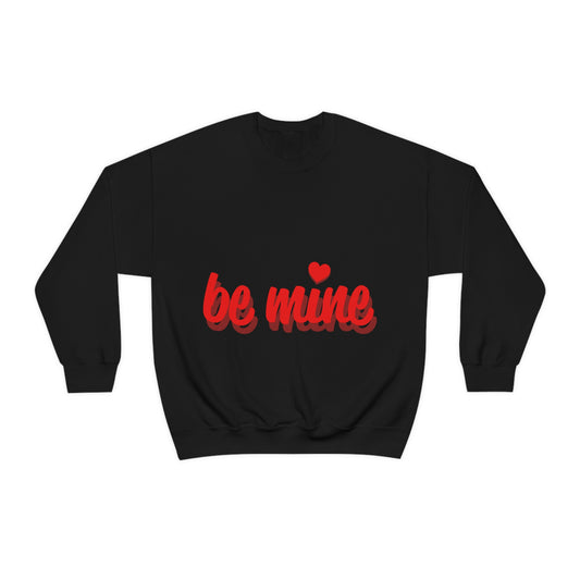 be mine in red. Crewneck Sweatshirt. Custom Artwork. Unique Whimsical Flare. Vivid Colors. Great for Men, Women and Children. Soft against your skin. Comfortable to wear every day of the week. Looking Spectacular! Wonderful Gifts!