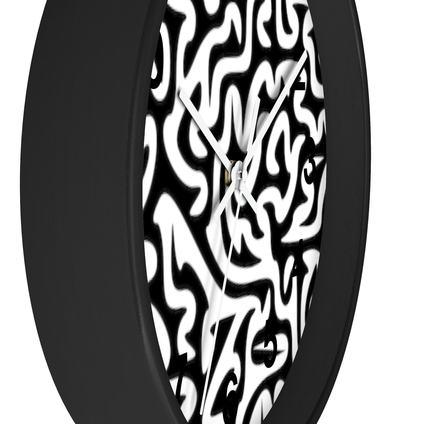 Horloge murale labyrinthe noir et blanc pour la maison, le travail, la cuisine, la salle de bain, cadeau