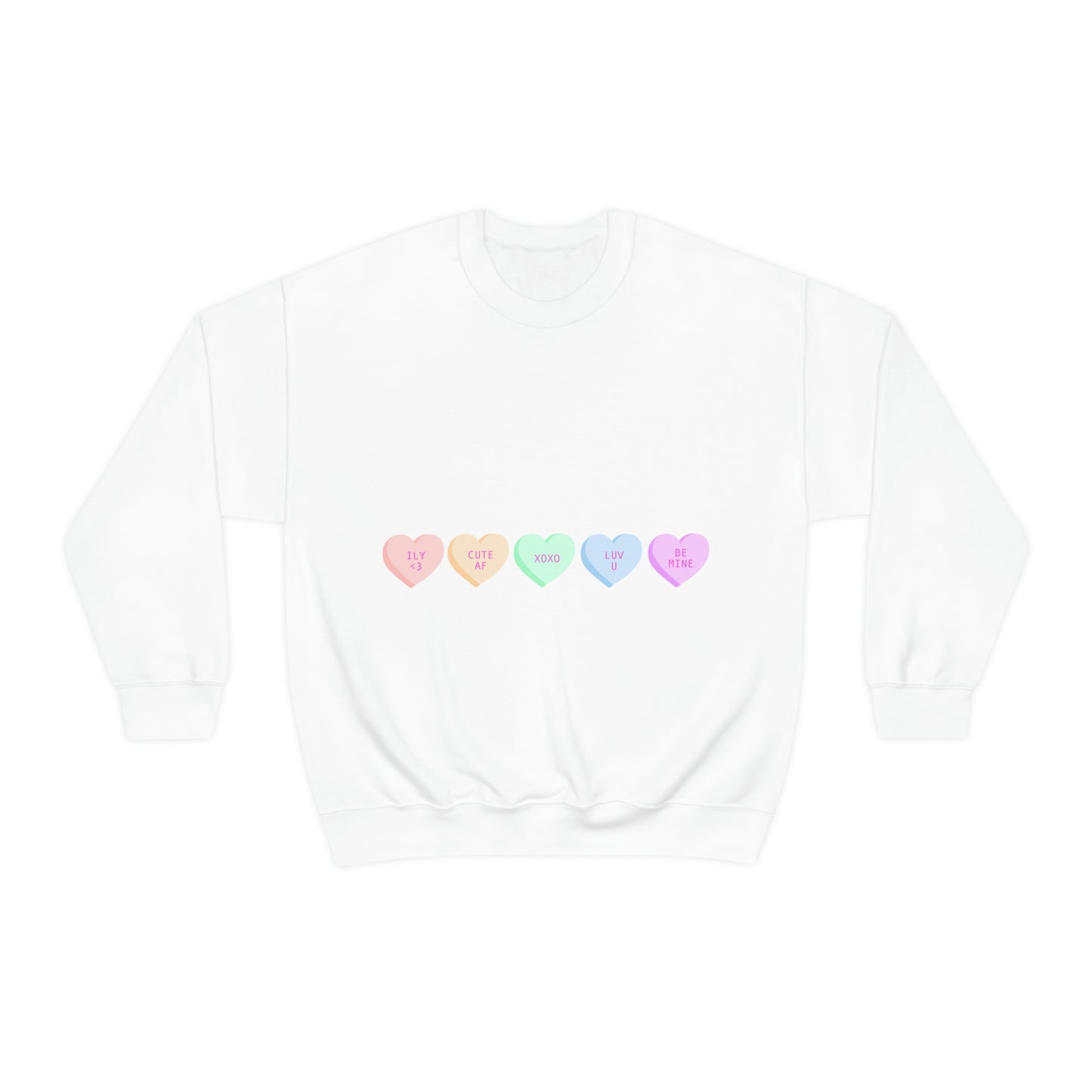 Sweat-shirt ras du cou Heart Candies J'ai l'air fabuleux !