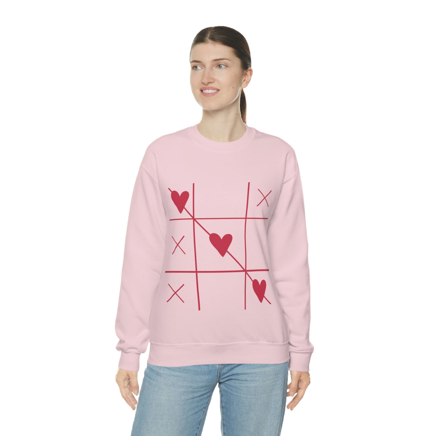 Sweat-shirt ras du cou Tic Tac Toe J'adore mon cadeau d'anniversaire !