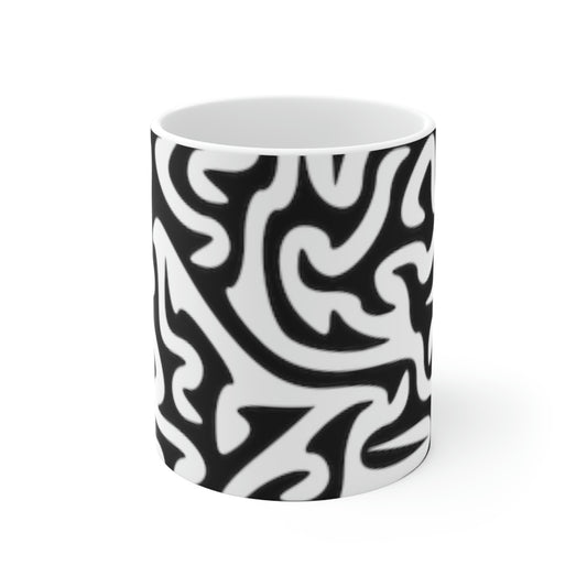 Black and White Maze. Holds 11 Oz. Price: $15.00. Custom Artwork. Unique Whimsical Flare. Vivid Colors. Great to use every day of the year. Use in cold and hot weather. Take to work, while traveling in vehicle, yard work, or relaxing. Fill cup of with water, soda, juice, tea, ice cream, soup or peach cobbler.
