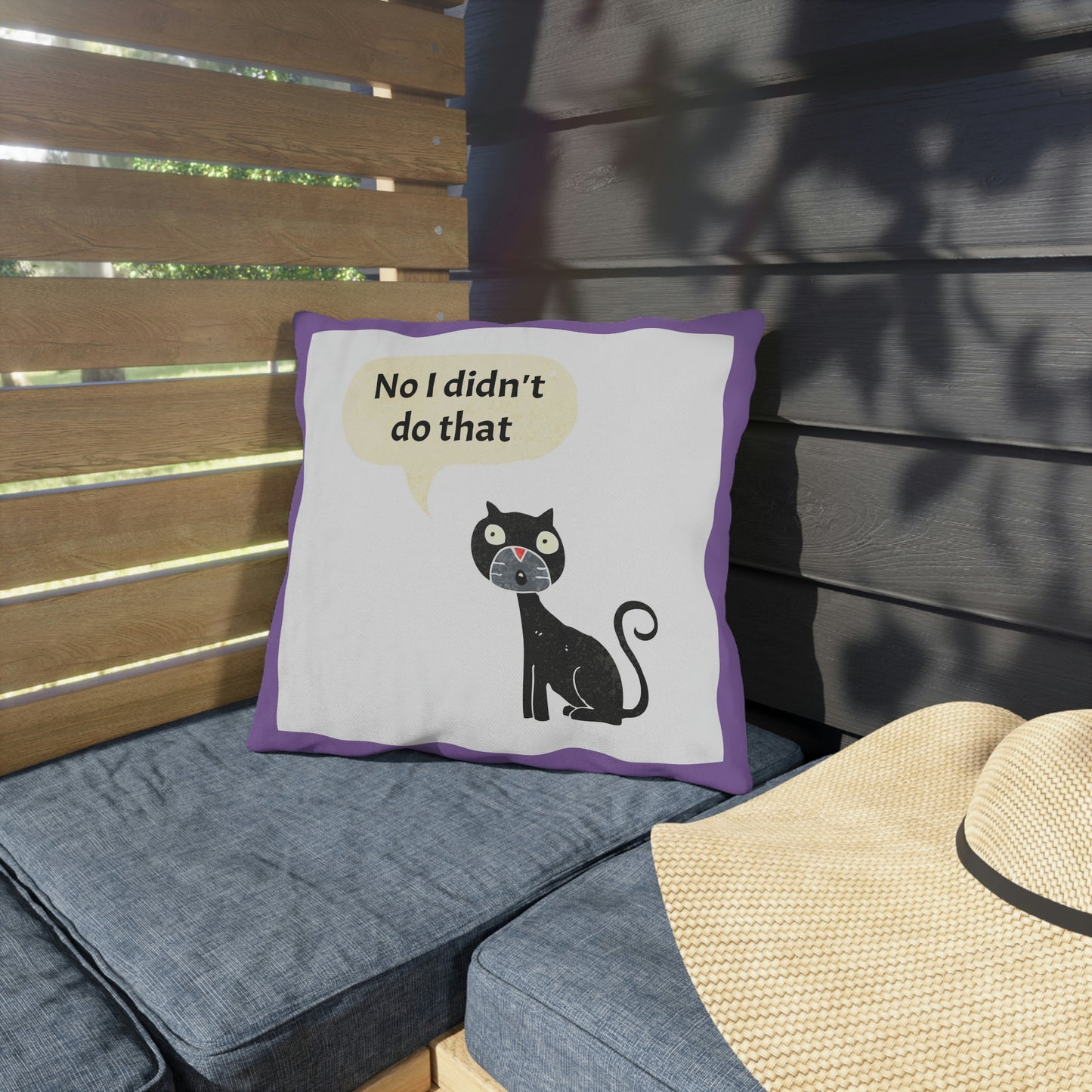 No I didn't do that Heart Outdoor Pillows