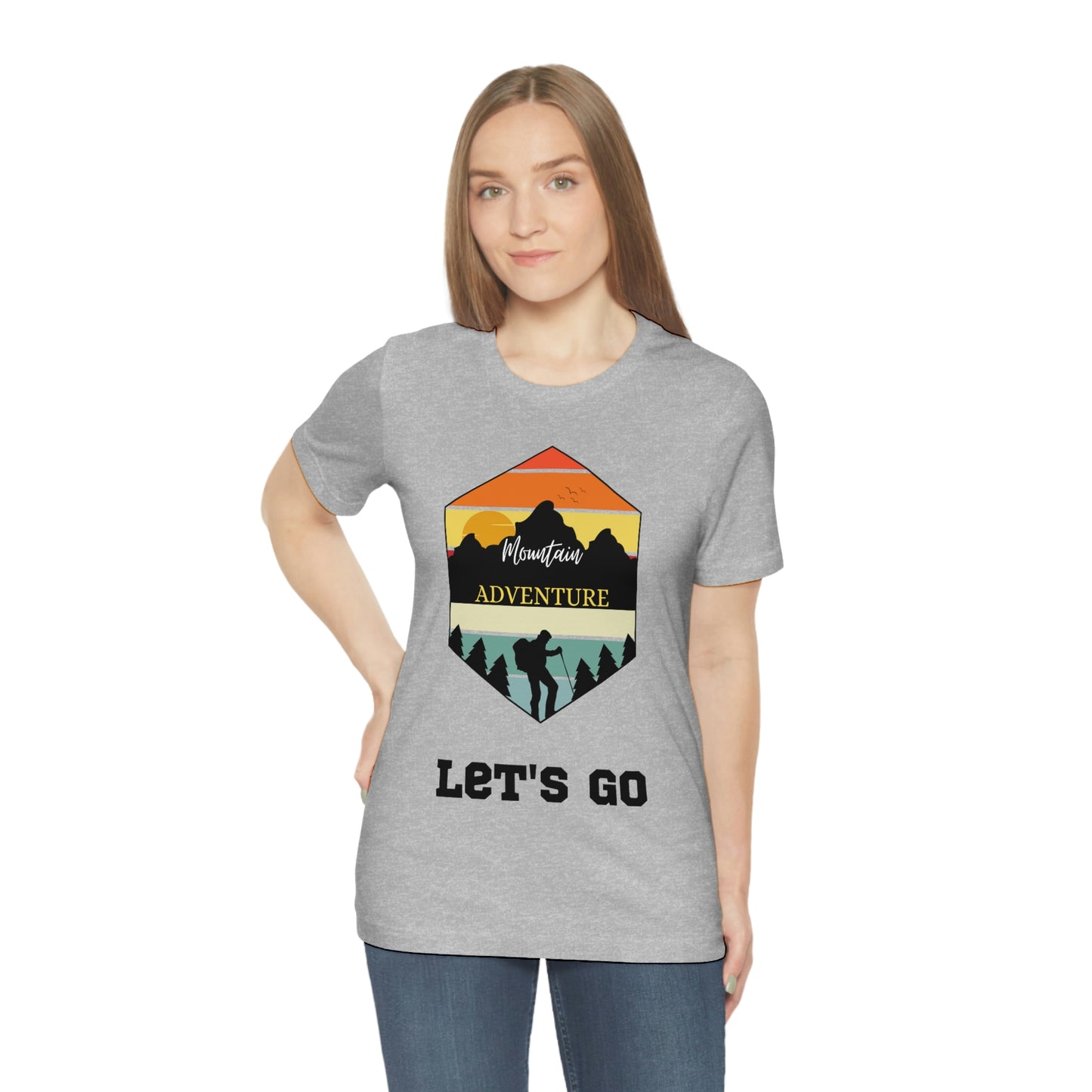 Let's Go Hiking Unisex Jersey Short Sleeve T-Shirt Adventures