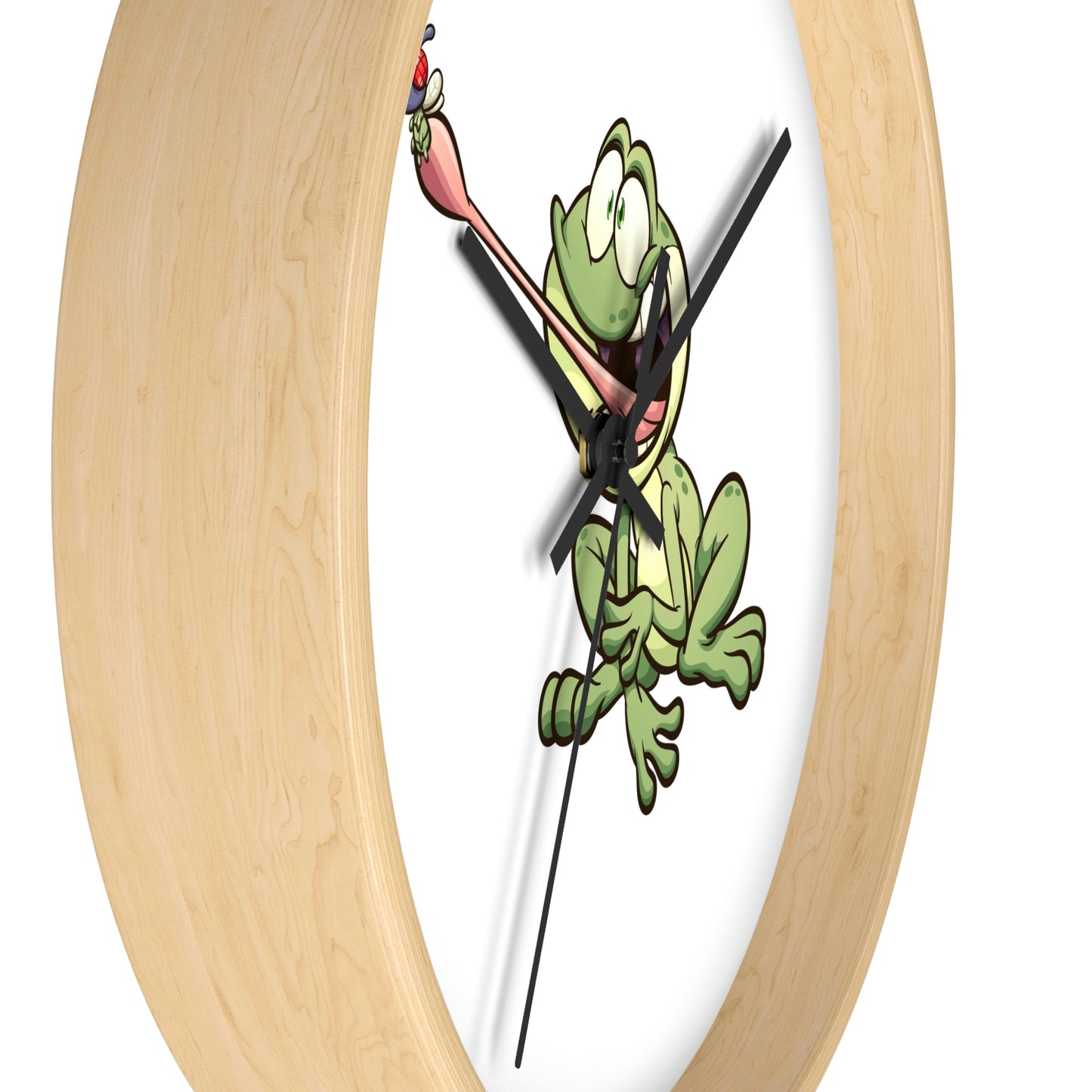 Frog Catching a Bug Wall Clock Great for Children's Room! Great Gift!