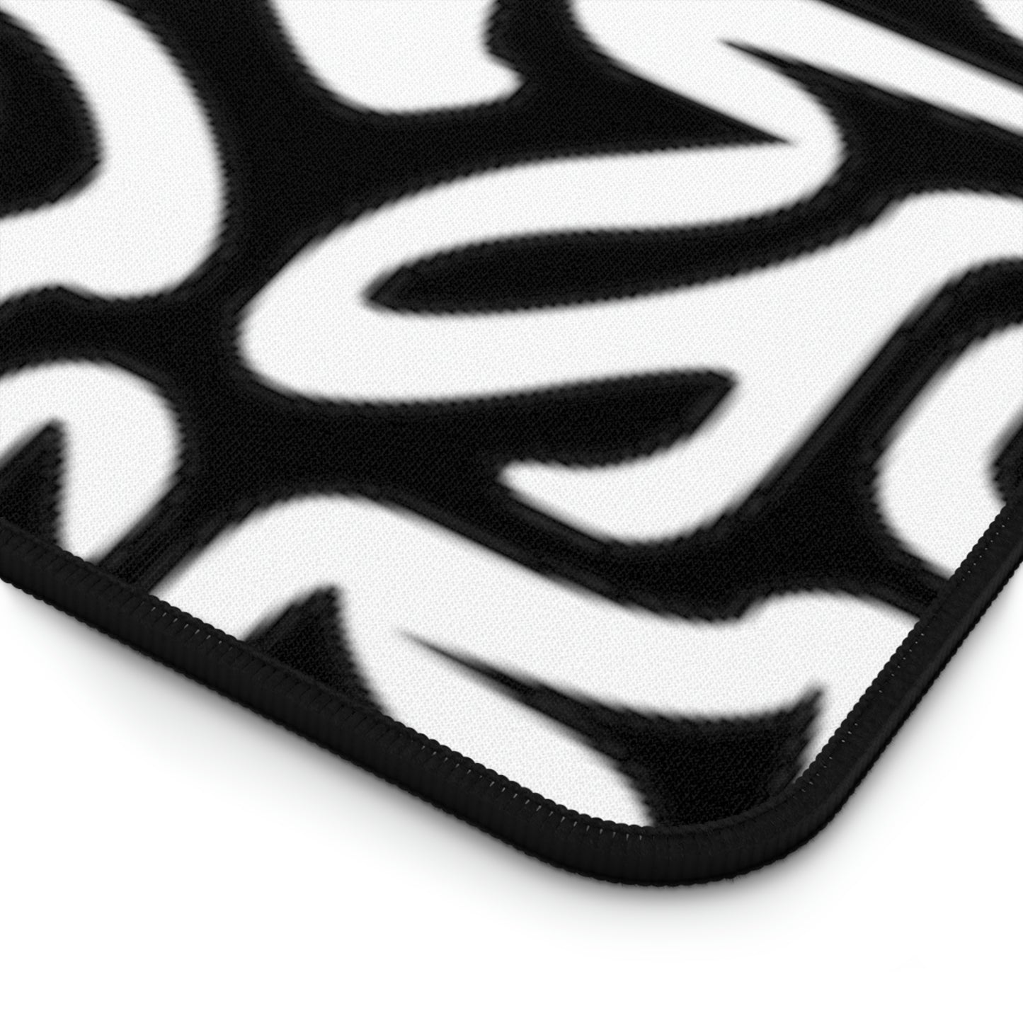 Maze Black White Desk Mat Business Office Home College