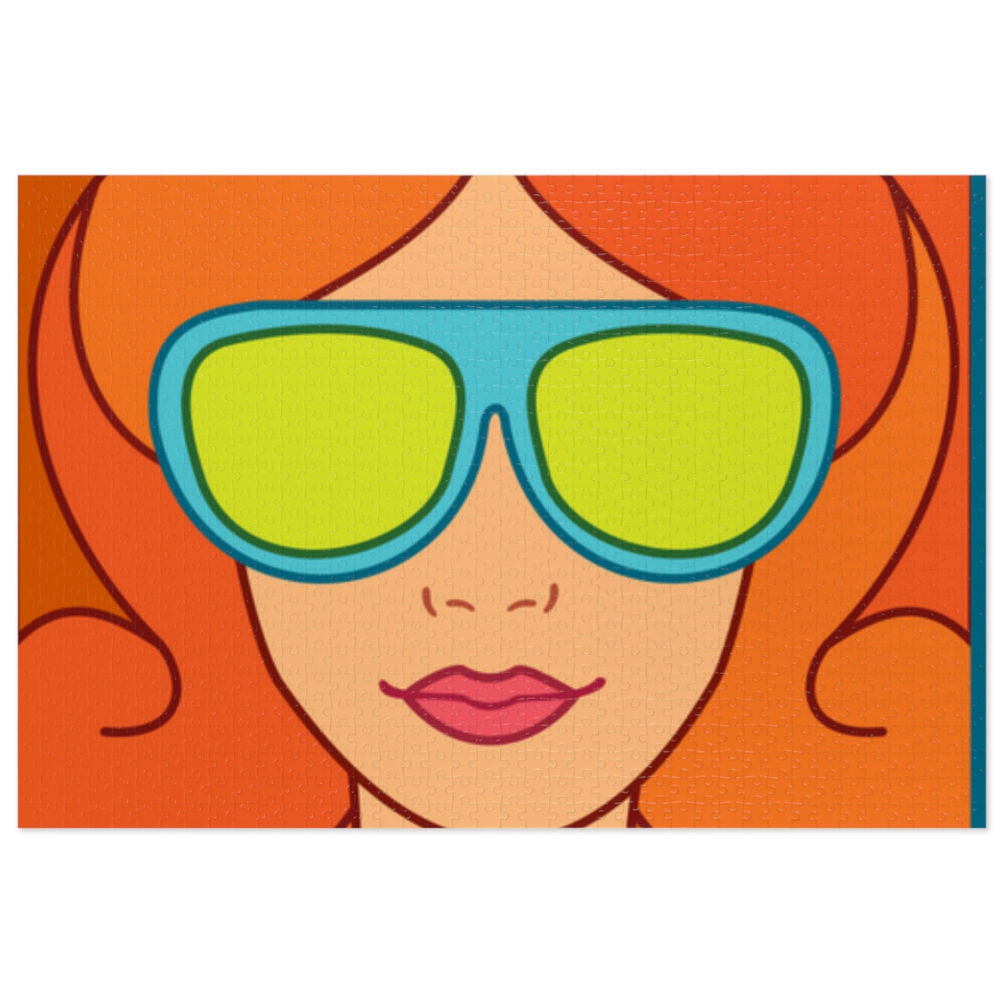 Girl Red hair Sunglasses Jigsaw Puzzle I Love Games!
