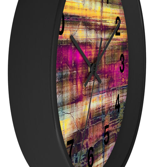 Horloge murale abstraite colorée Quelle horloge merveilleuse !