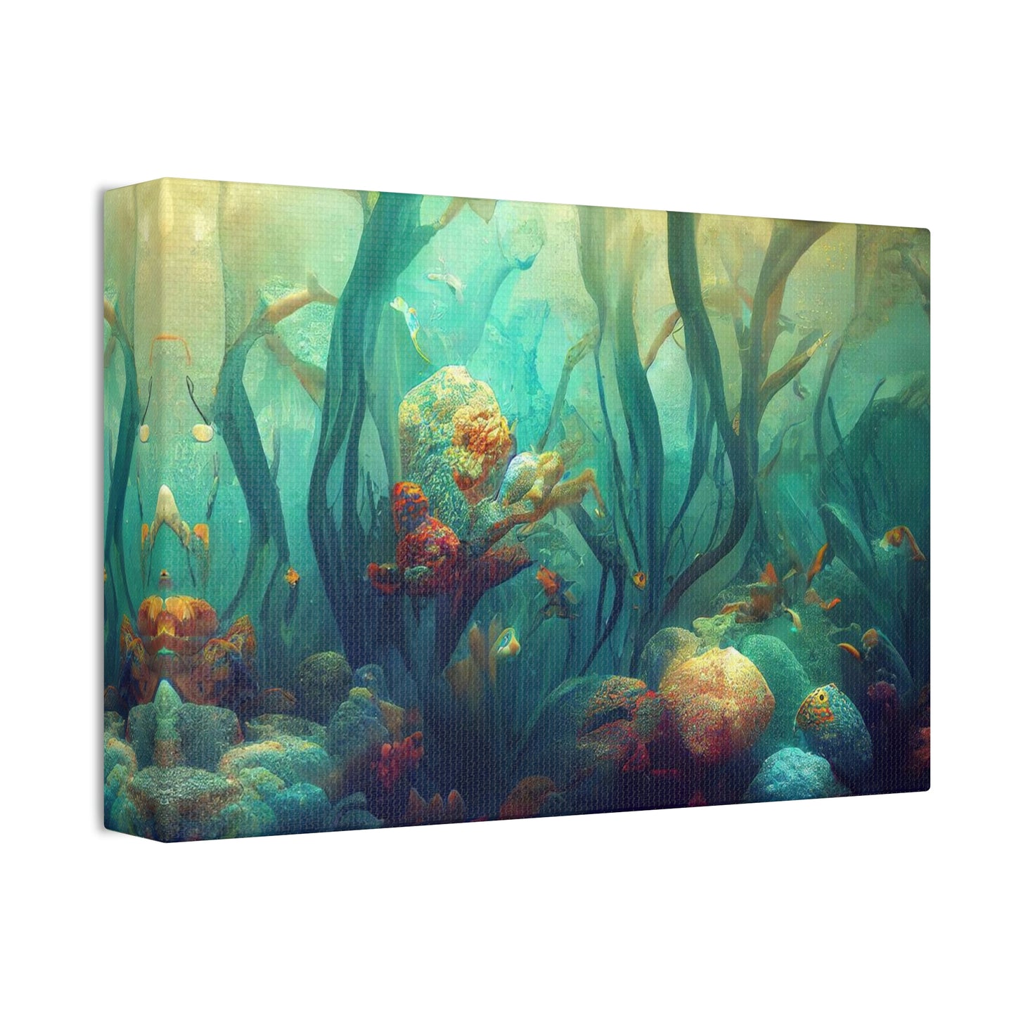 Ocean Canvas Stretched, 1.5'' 4 Sizes Beautiful Gift Birthday Anniversary Mother Father Daughter Son