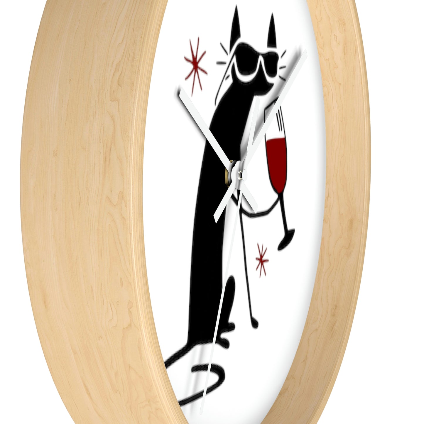 Black Cat Wall Clock Such a Wonderful Gift!