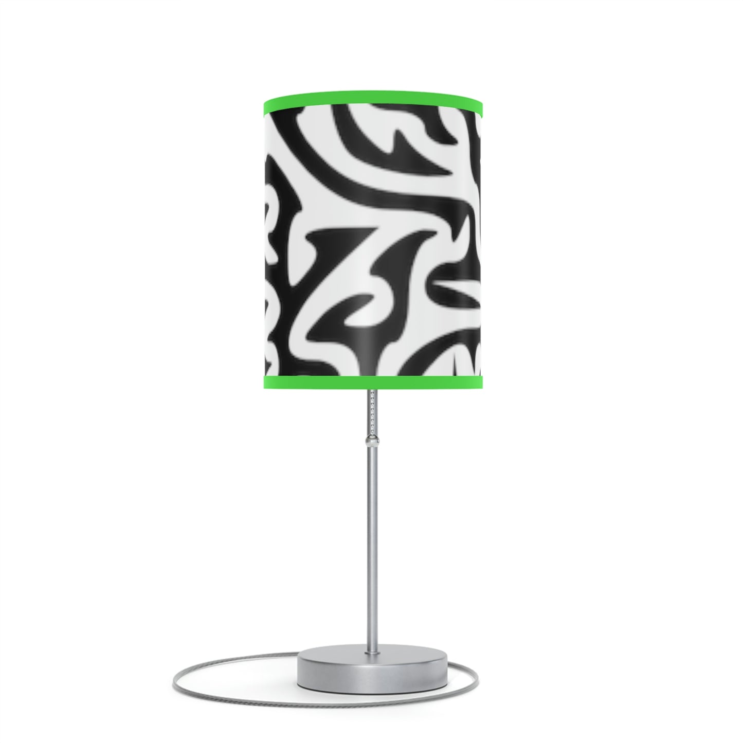 Maze Black White Lamp on a Stand, US|CA plug Bedroom Office Living Room GIFT