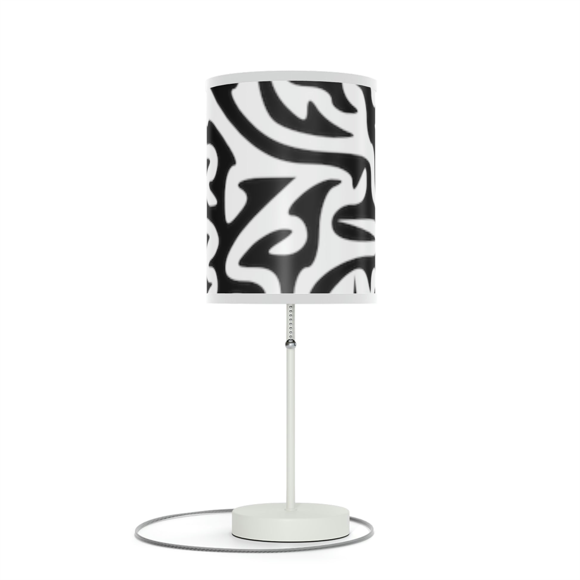 Maze Black and White. Lamp on a Stand, US/CA plug. Colors: 4. Price: $85.00. Custom Artwork. Unique Whimsical Flare. Vivid Colors. Looks great in your home and business. Set on a table, end table, counter or bookcase. Lamps will give a luminous light in a dark corner of room. Adding a Splash of Color to any Room!