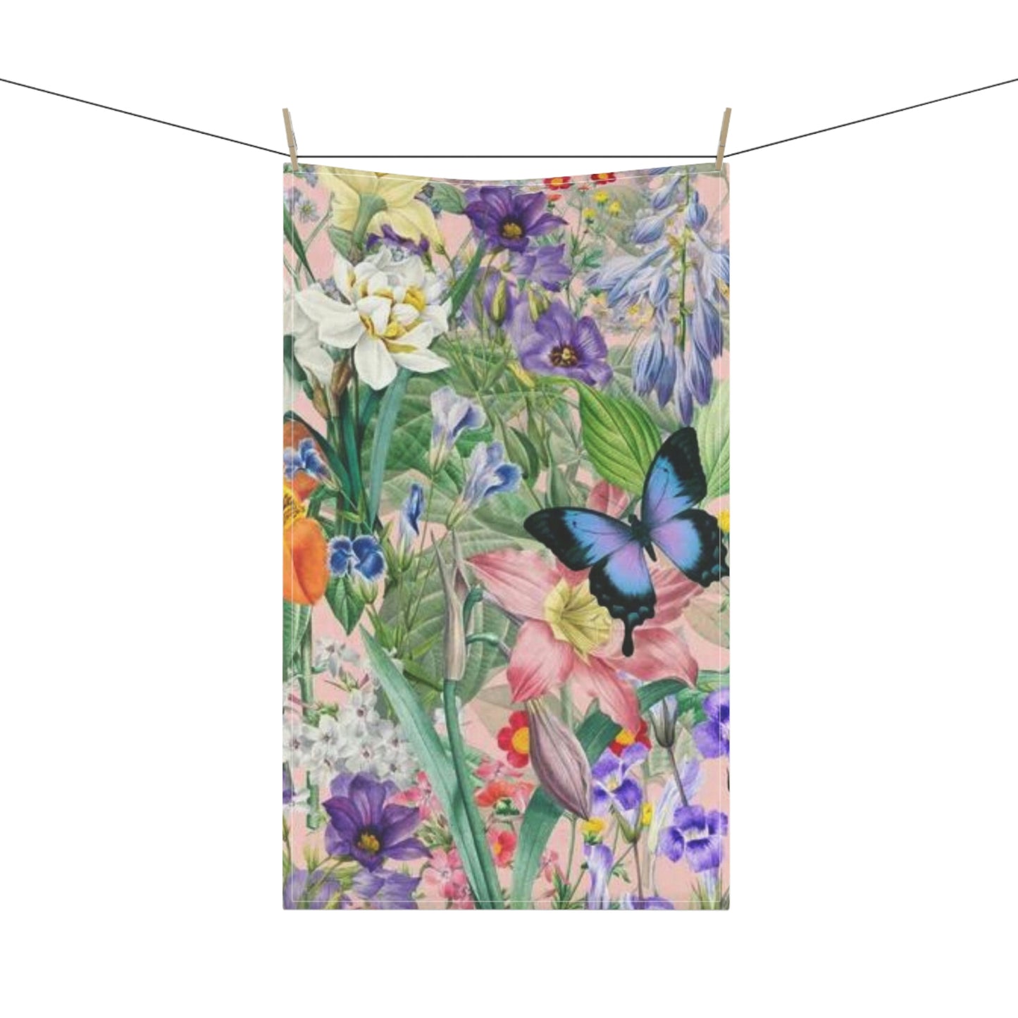 Butterfly Flower Garden Kitchen Towel Great Gifts! Birthday Party!