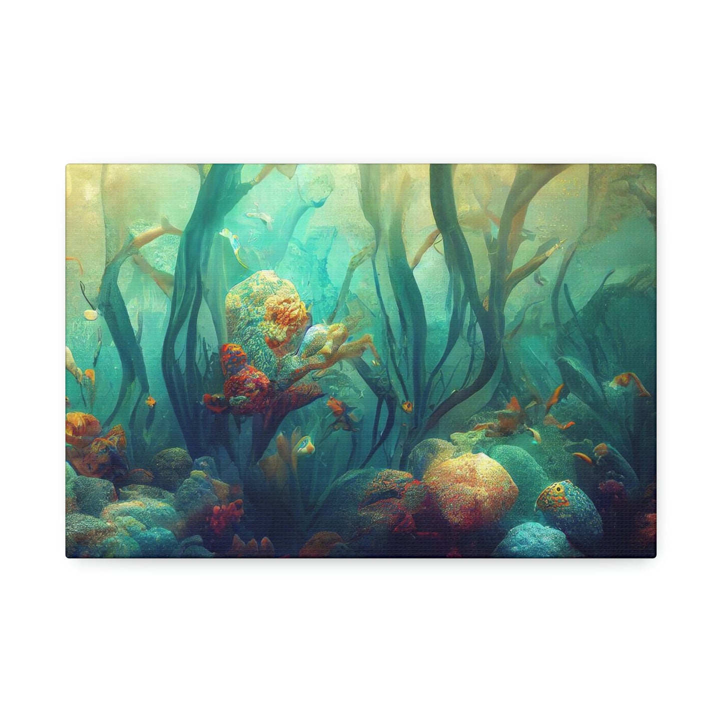 Ocean Canvas Stretched, 1.5'' 4 Sizes Beautiful Gift Birthday Anniversary Mother Father Daughter Son