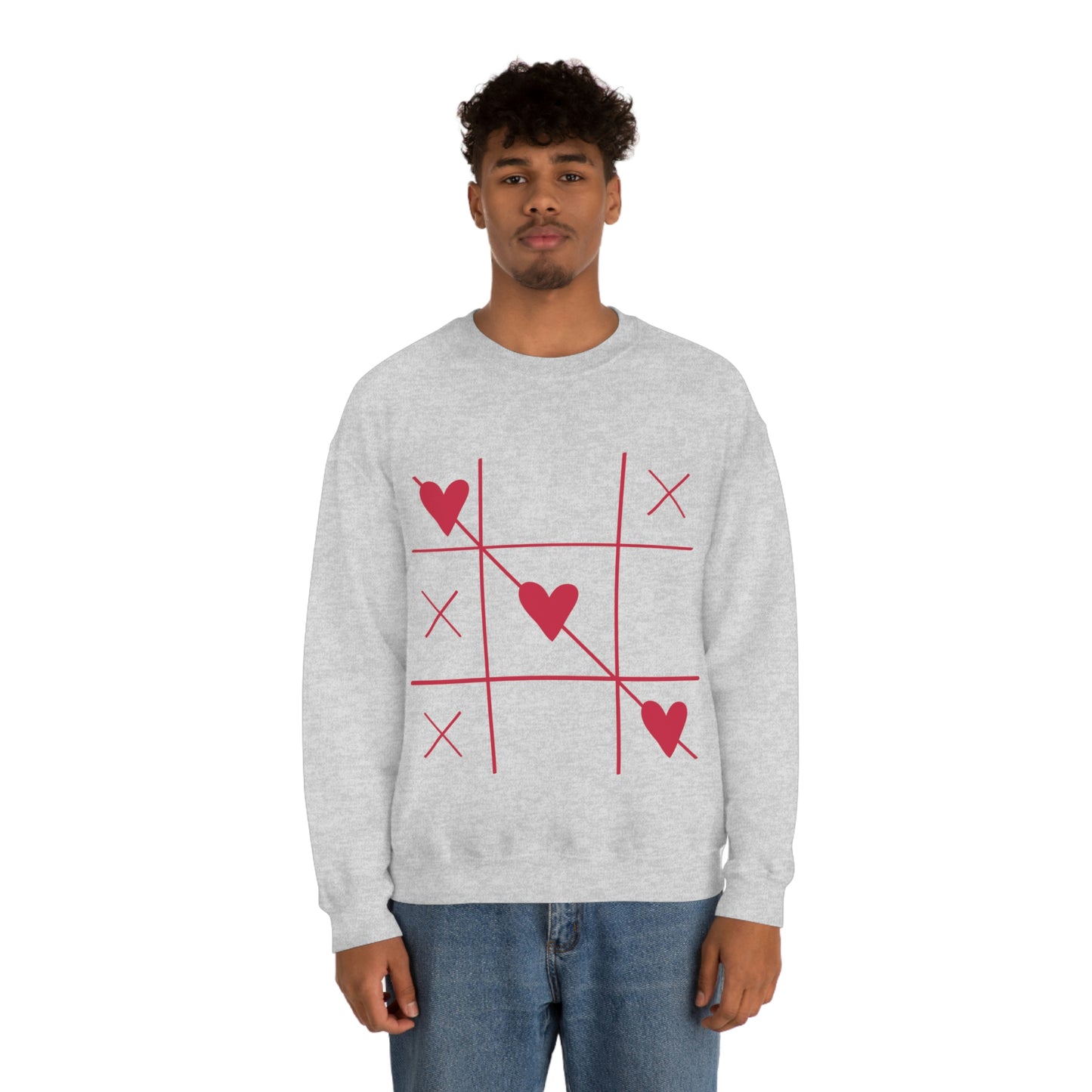 Sweat-shirt ras du cou Tic Tac Toe J'adore mon cadeau d'anniversaire !