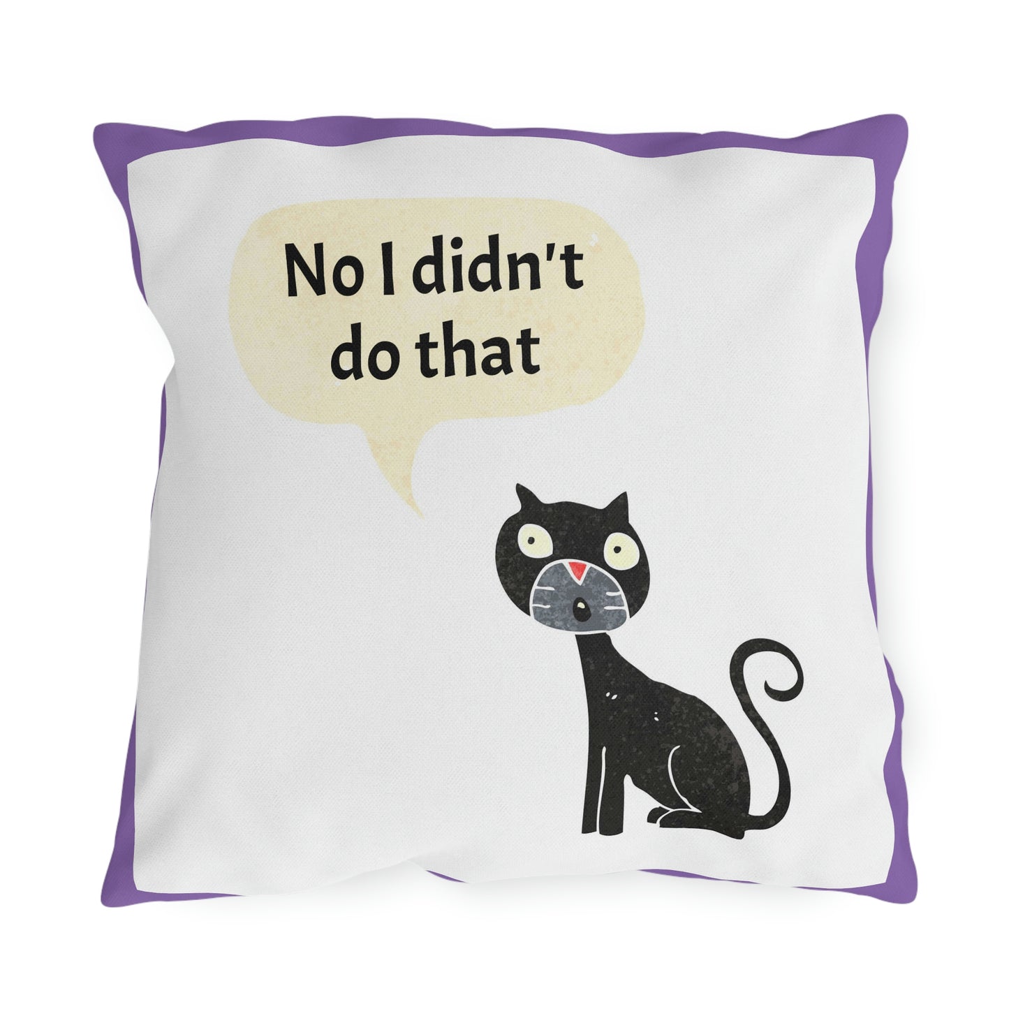 No I didn't do that Heart Outdoor Pillows