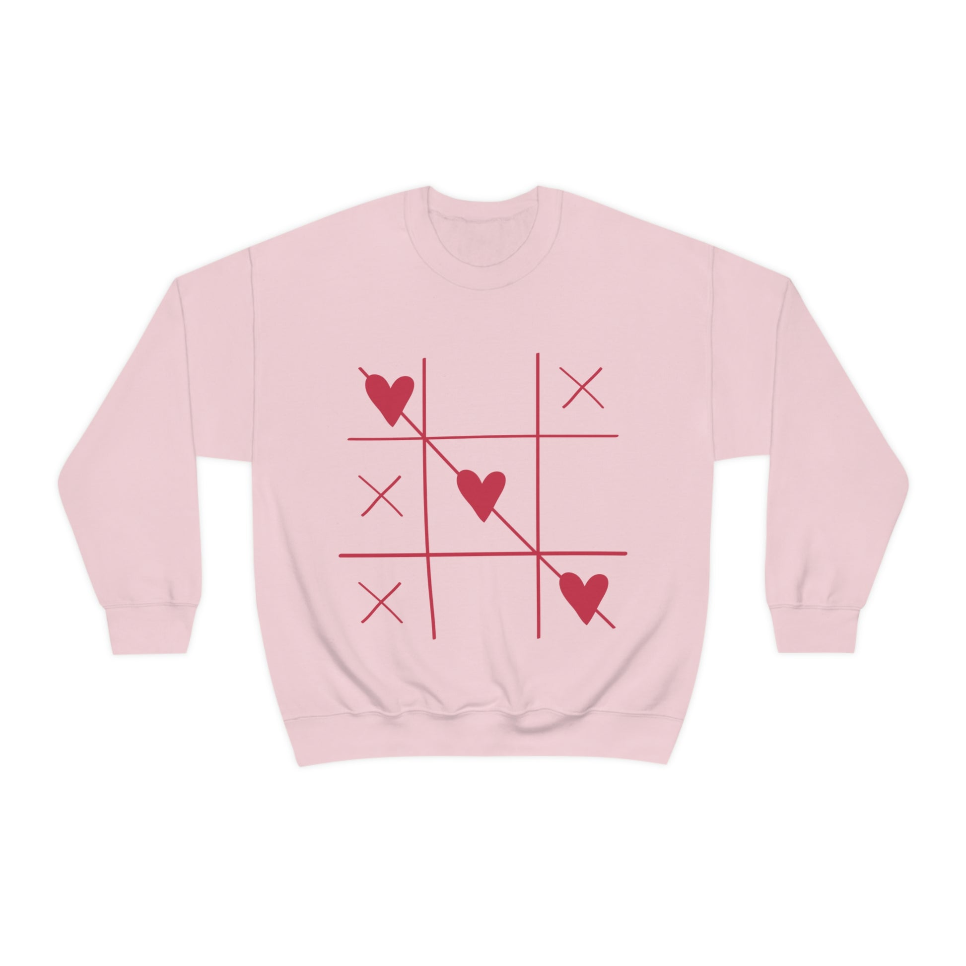 Tic Tac Toe. Crewneck Sweatshirt. Custom Artwork. Unique Whimsical Flare. Vivid Colors. Great for Men, Women and Children. Soft against your skin. Comfortable to wear every day of the week, Keeping You Cozy and Warm!. 