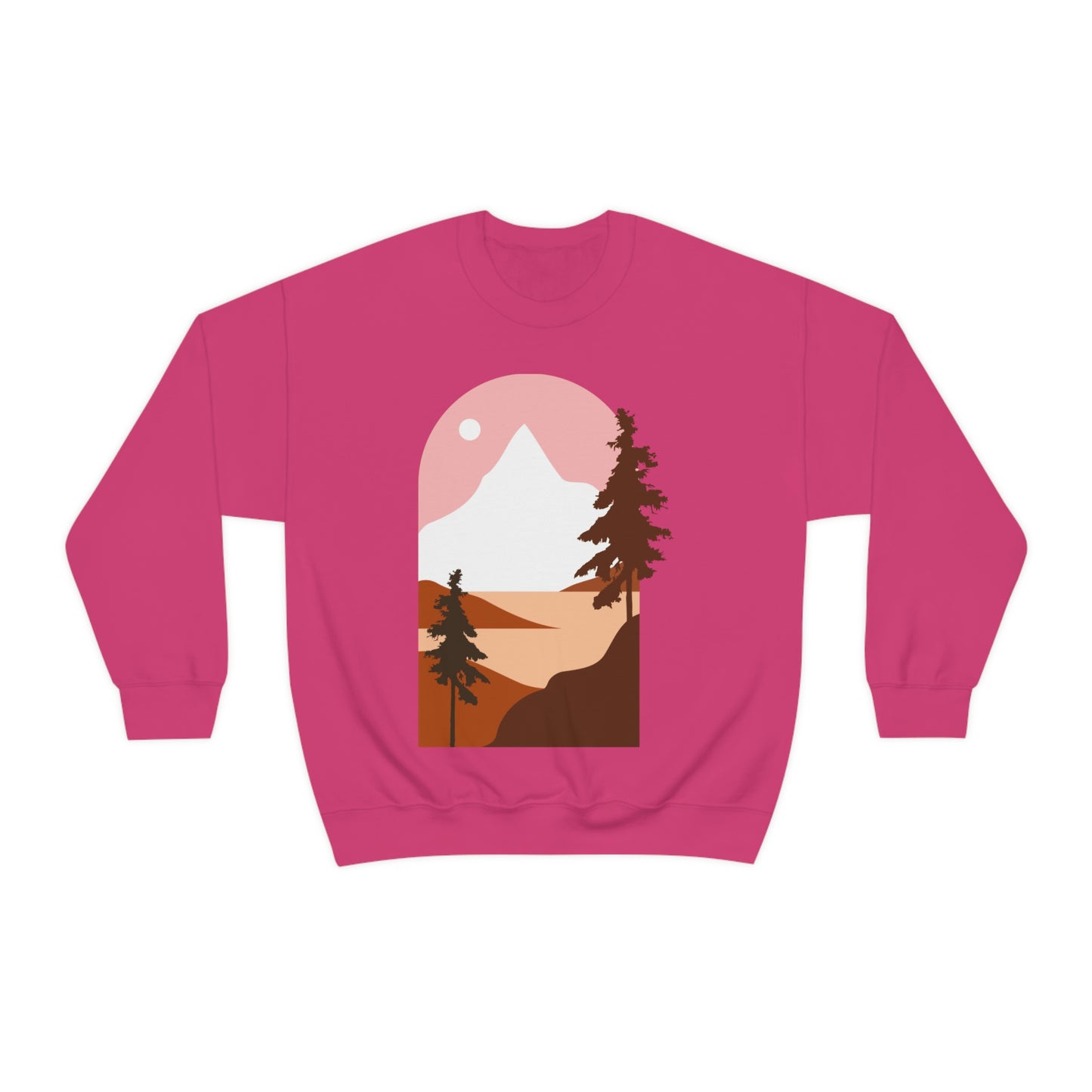 Sudadera con diseño de pino, montaña y luna. ¡Un fabuloso regalo navideño!