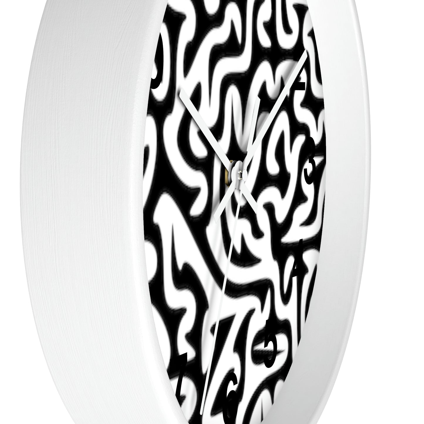Horloge murale labyrinthe noir et blanc pour la maison, le travail, la cuisine, la salle de bain, cadeau