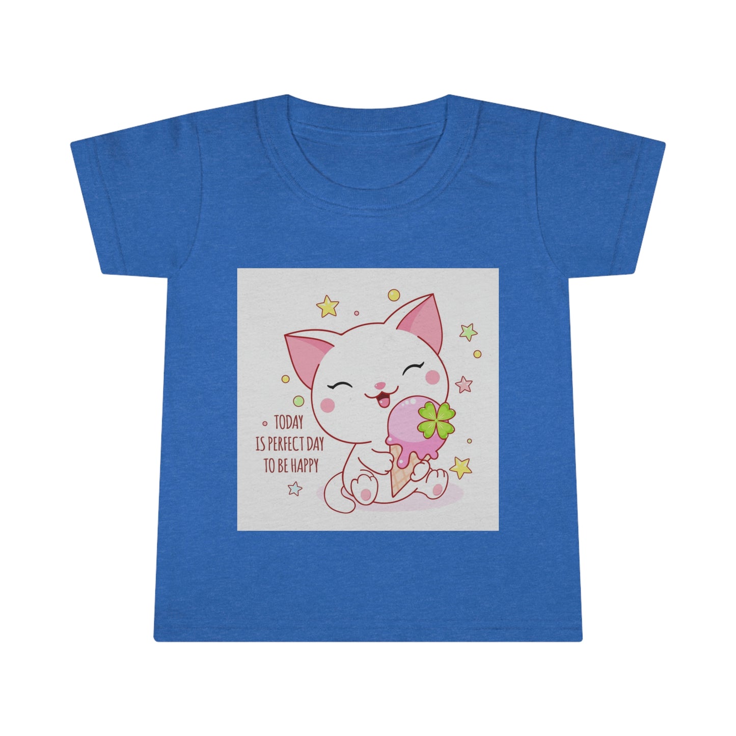 Kitty Cat with Ice Cream Cone Toddler T-shirt Looking Cute Today!