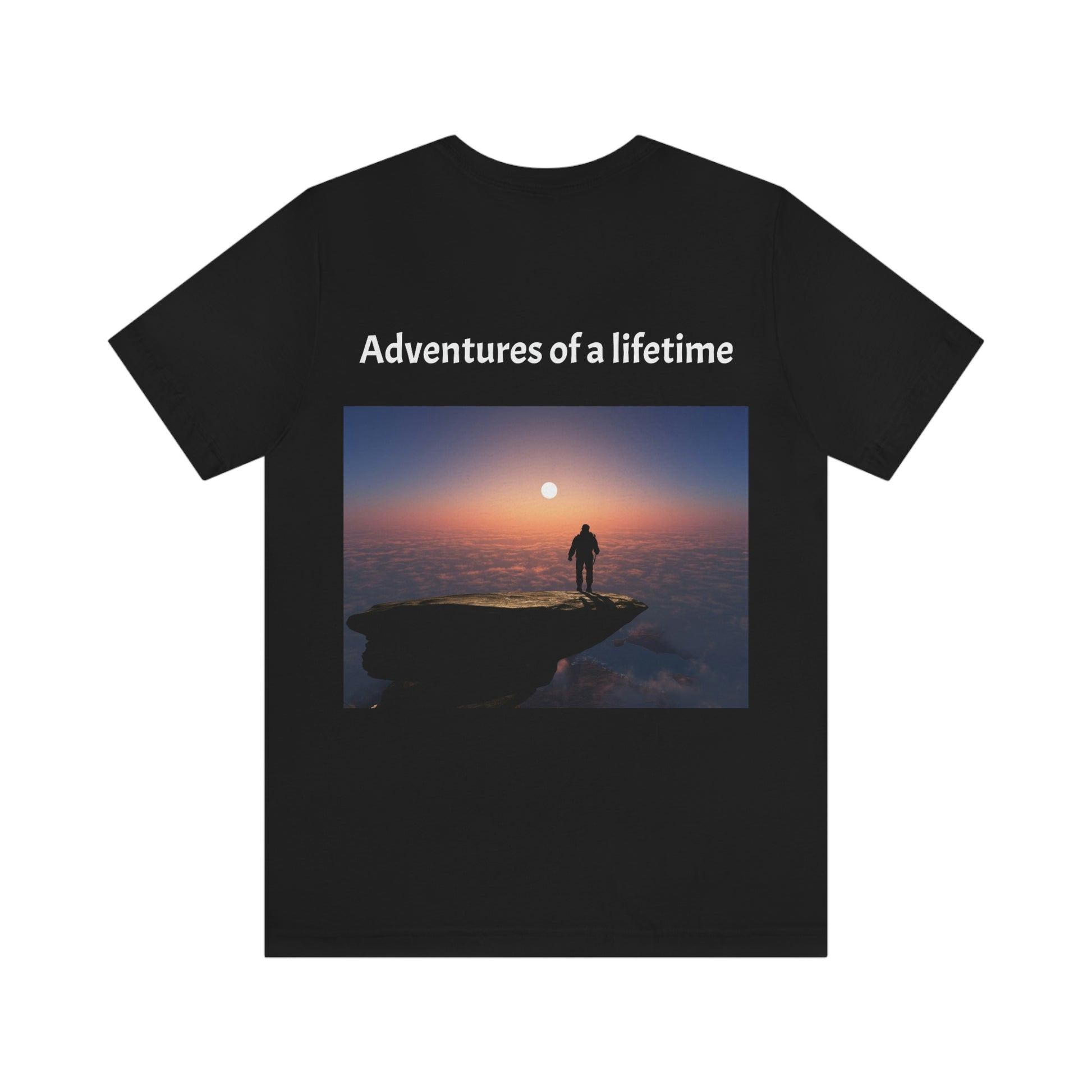 Adventure of a Lifetime. Unisex Jersey Short Sleeve T-shirt. Custom Artwork. Unique Whimsical Flare. Vivid Colors. Great for Men, Women and Children. Soft against your skin. Comfortable to wear every day of the year. Packing my T-shirt and going on a road trip to Texas.