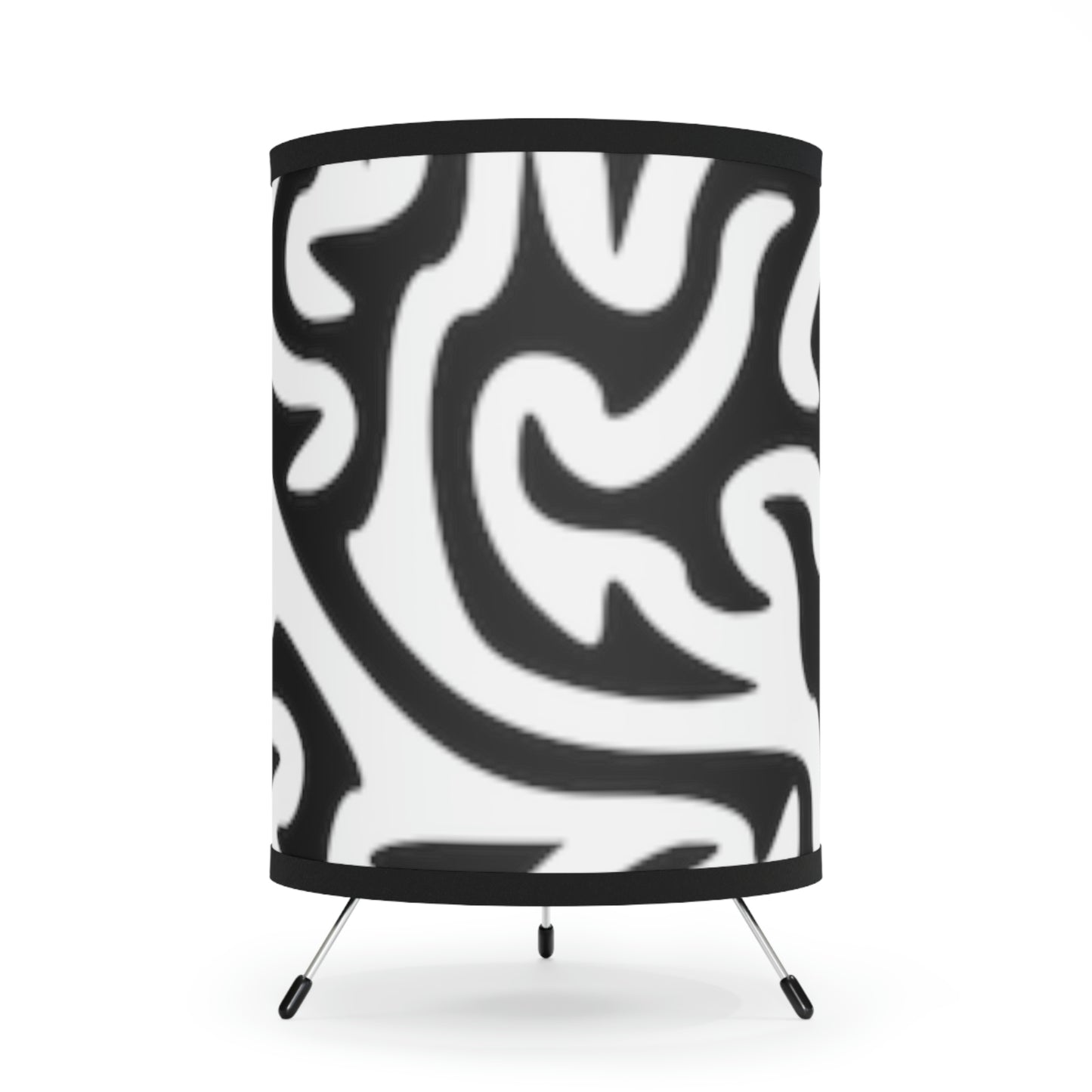 Tripod Lamp with High-Res Printed Shade, US\CA plug