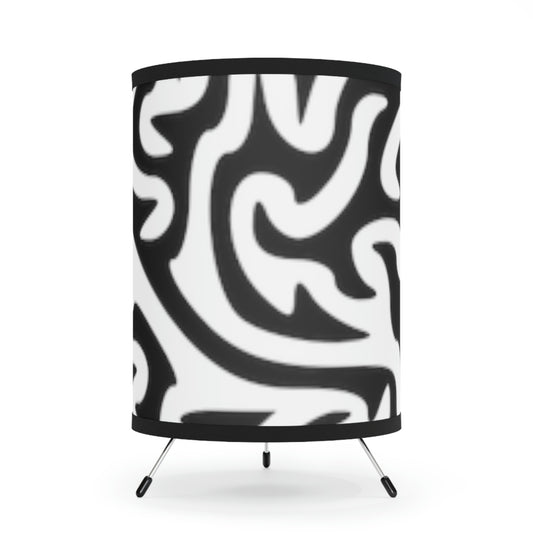 Tripod Lamp with High-Res Printed Shade, US\CA plug