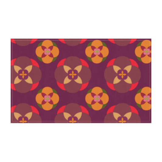 Purple with Circles Kitchen Towel Squeaky Clean!