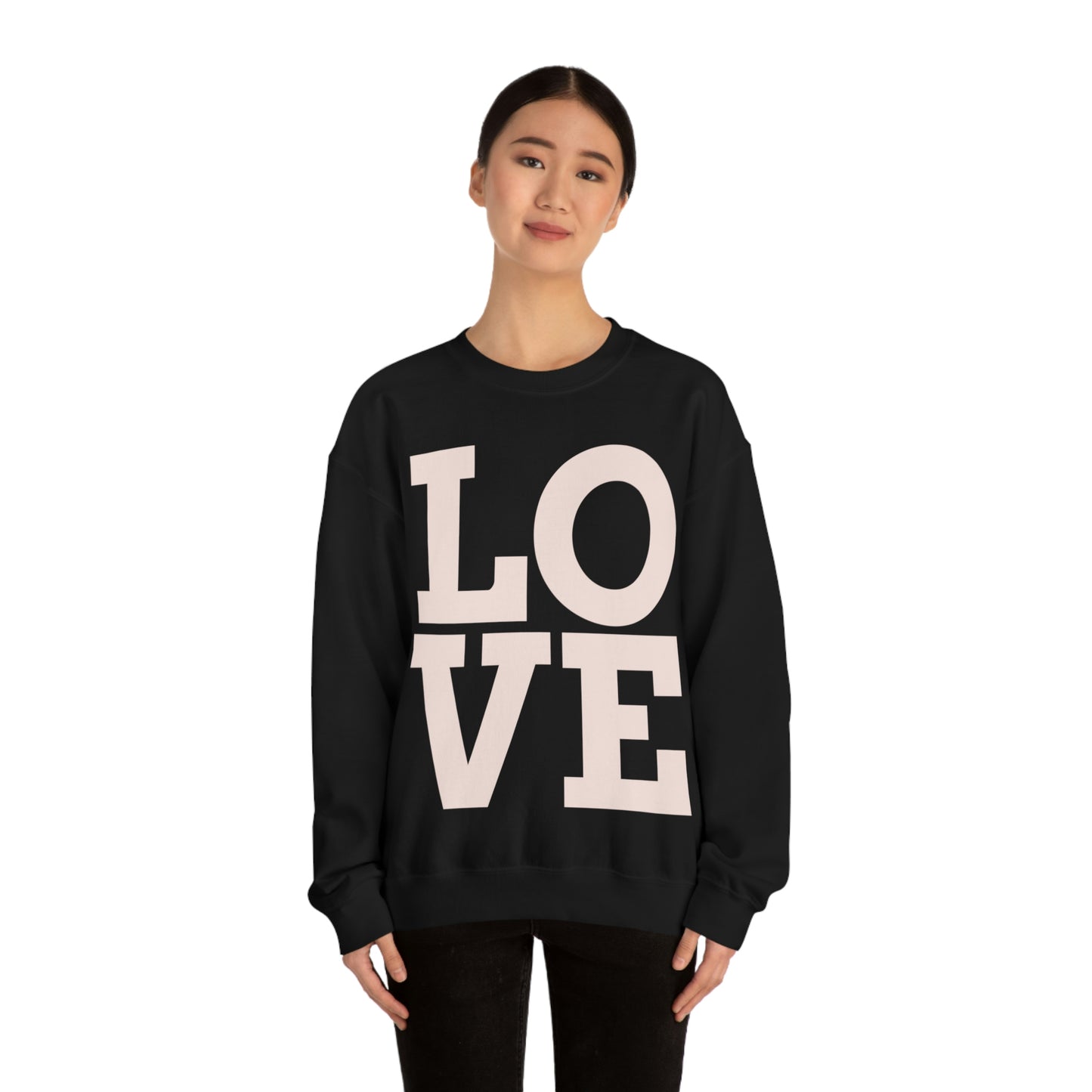 Sweat-shirt ras du cou LOVE J'adore mon sweat-shirt !