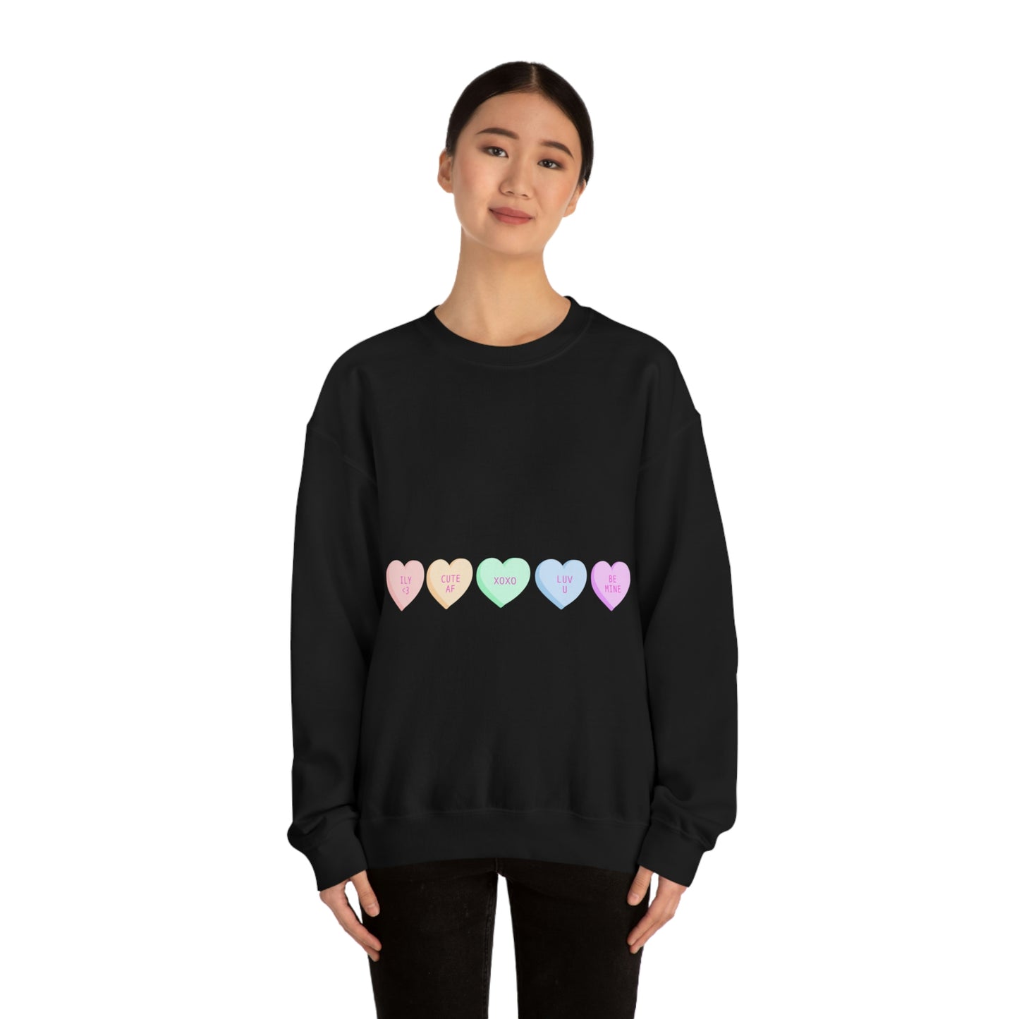 Sweat-shirt ras du cou Heart Candies J'ai l'air fabuleux !