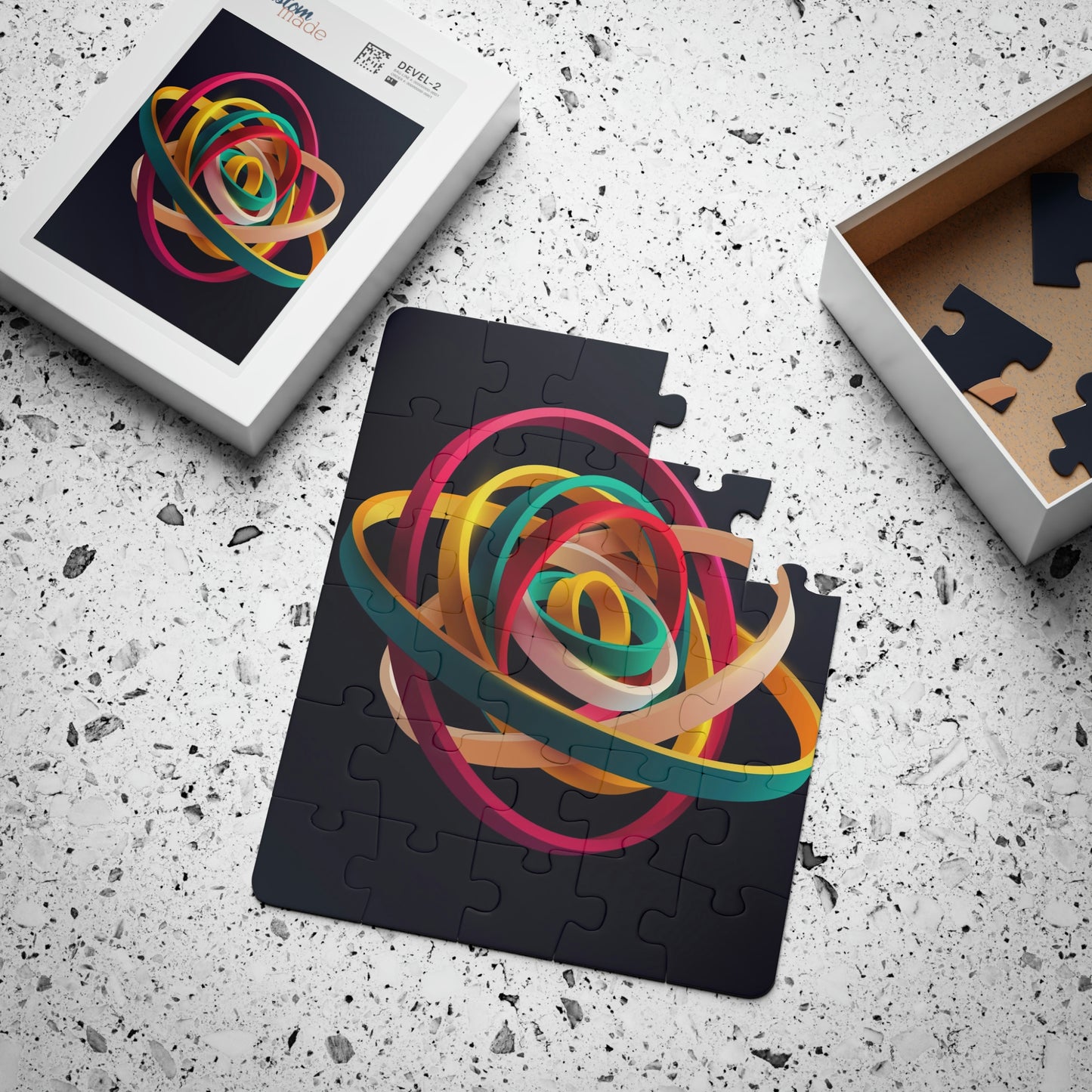 Rainbow Colored Sphere Jigsaw Puzzle I Love Games!