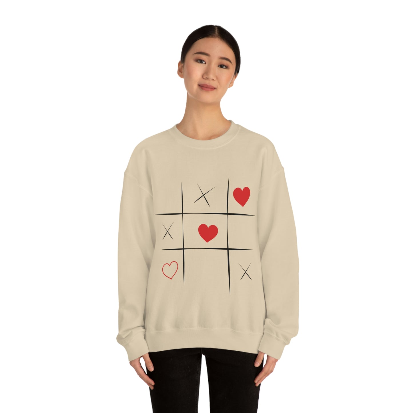 Sweat-shirt ras du cou Tic Tac Toe Ma fille adorerait ce sweat-shirt !