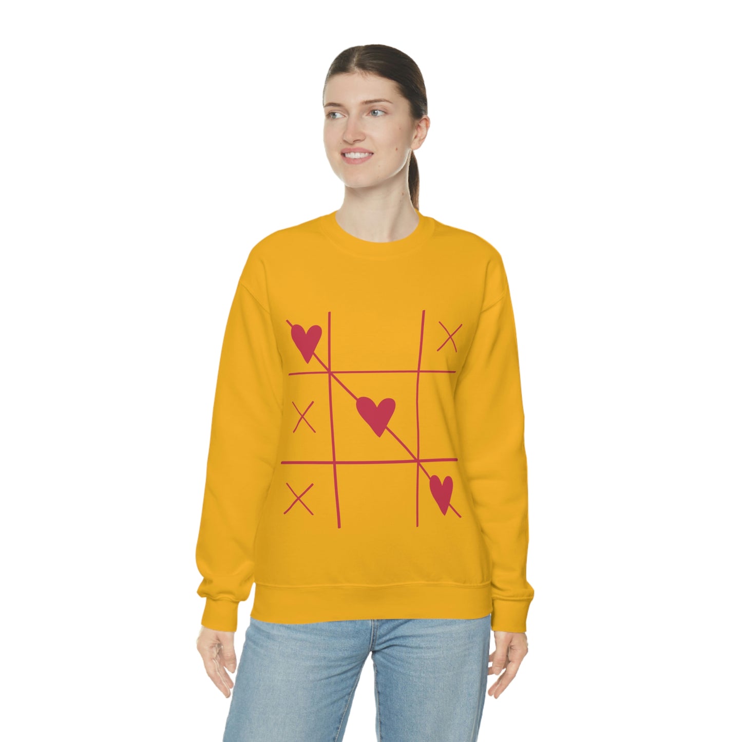 Sweat-shirt ras du cou Tic Tac Toe J'adore mon cadeau d'anniversaire !