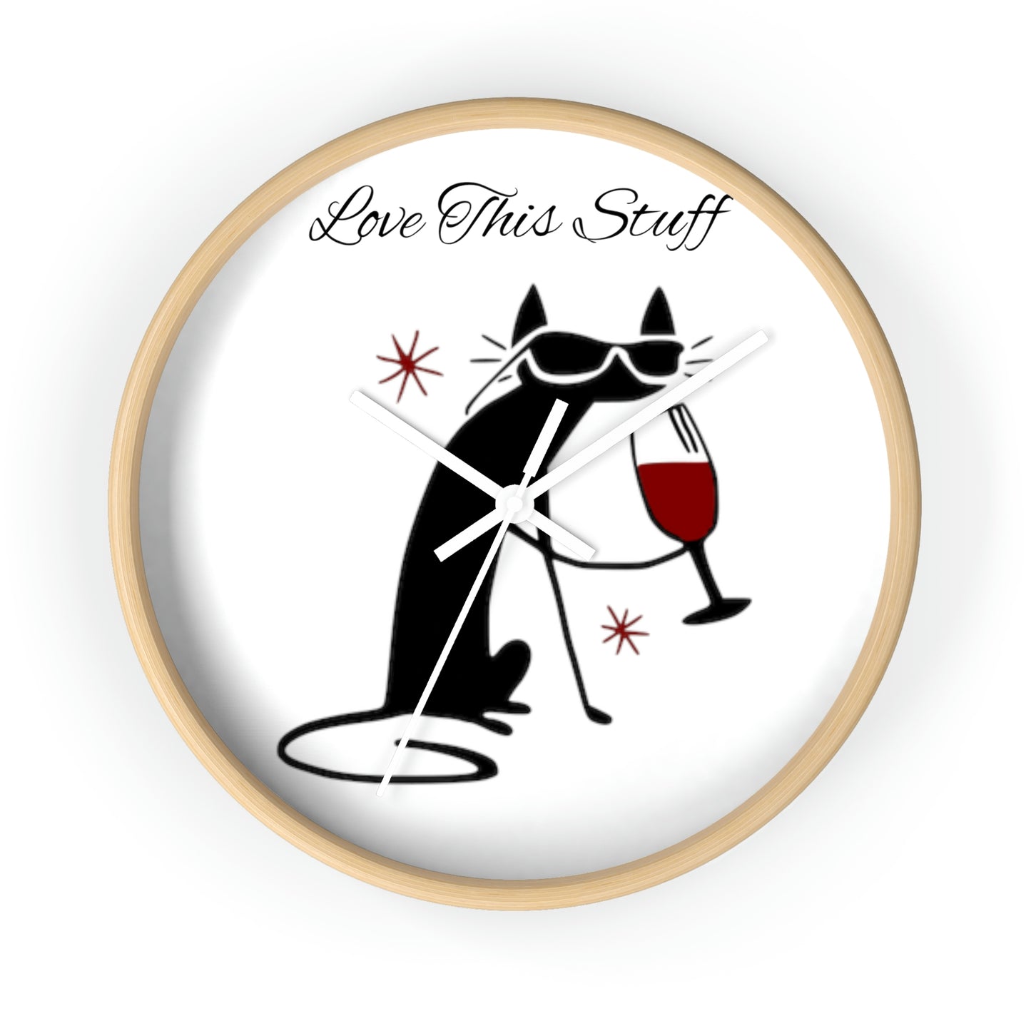 Black Cat Wall Clock Such a Wonderful Gift!