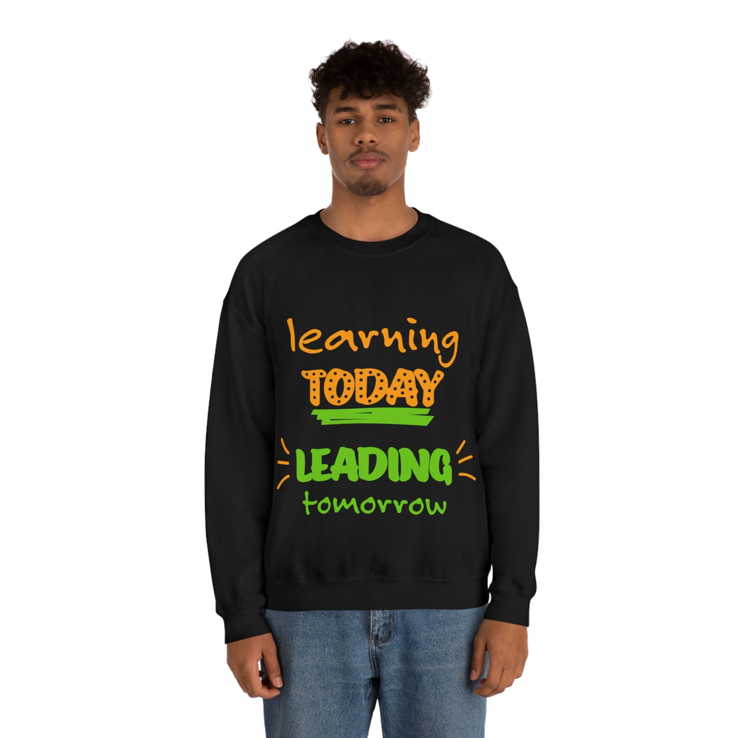 Sudadera con el lema "Aprendiendo hoy, liderando mañana", regalo para el trabajo escolar