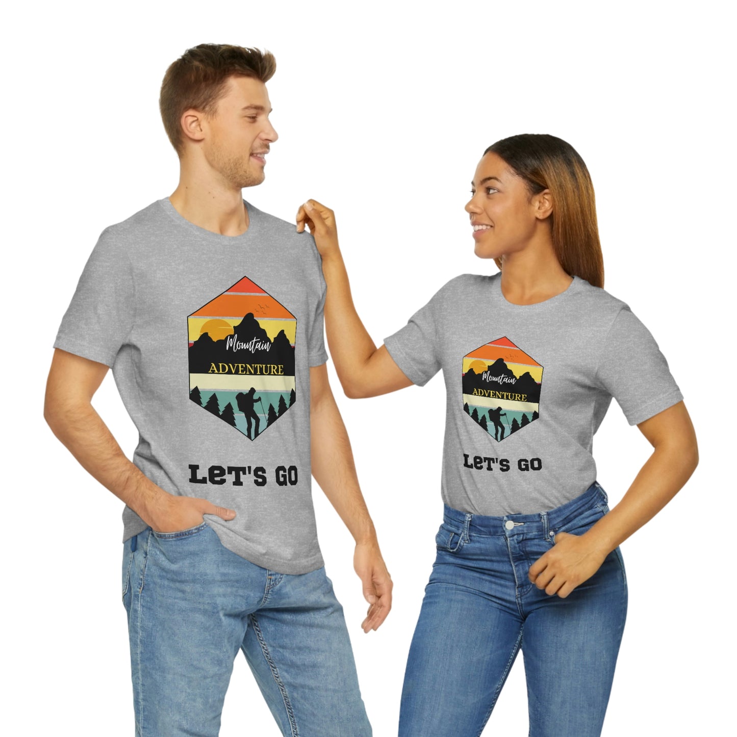 Let's Go Hiking Unisex Jersey Short Sleeve T-Shirt Adventures