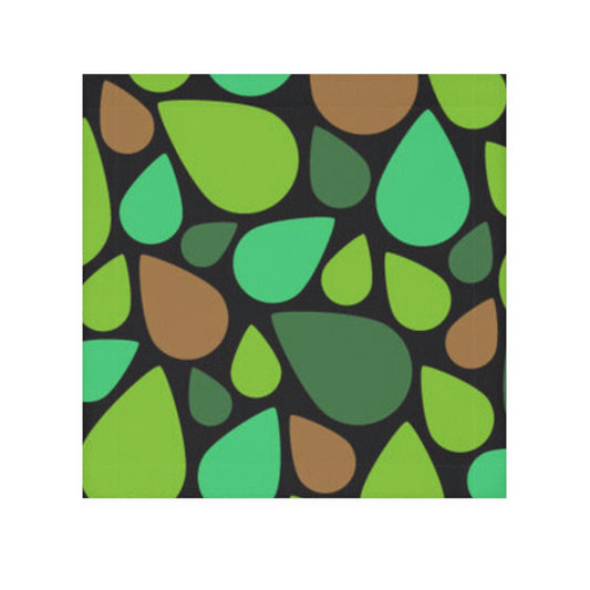 Green and Brown Teardrops Face Towel Squeaky Clean!