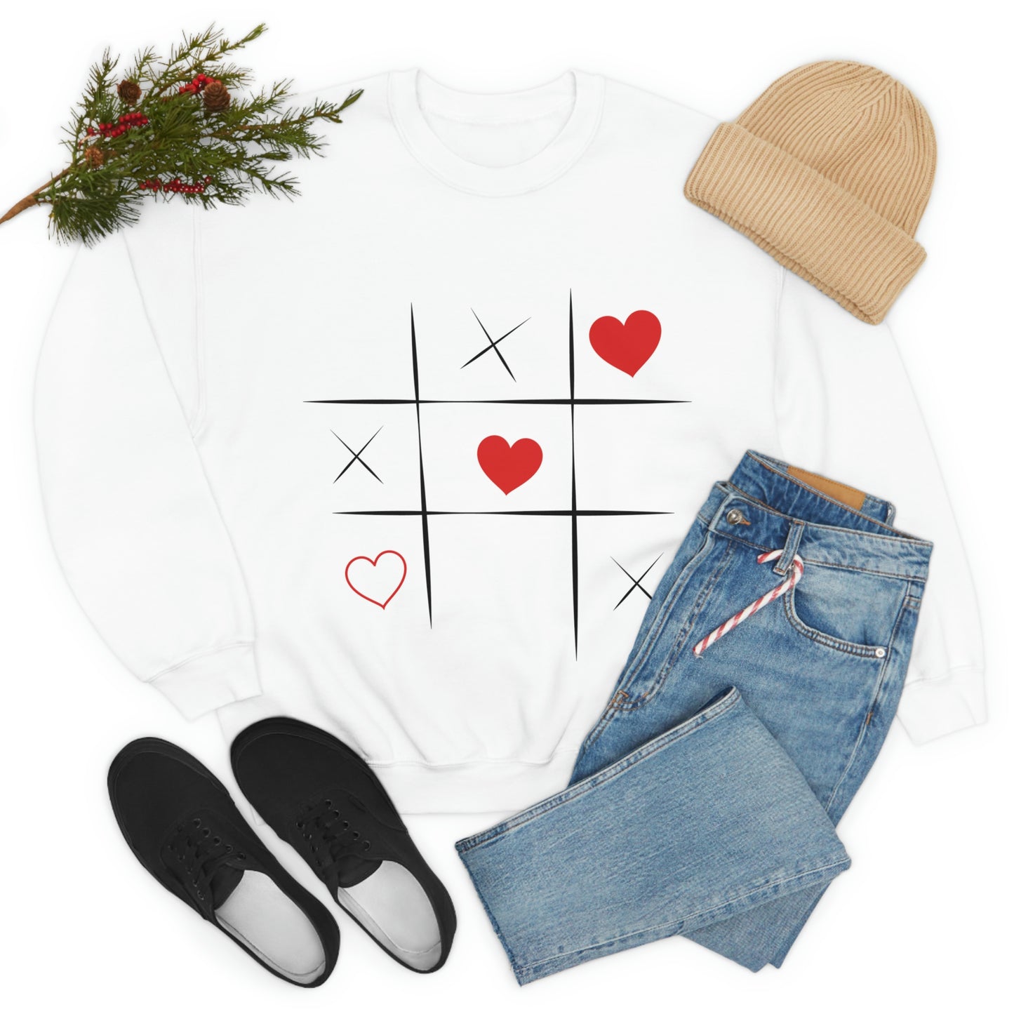 Sweat-shirt ras du cou Tic Tac Toe Ma fille adorerait ce sweat-shirt !