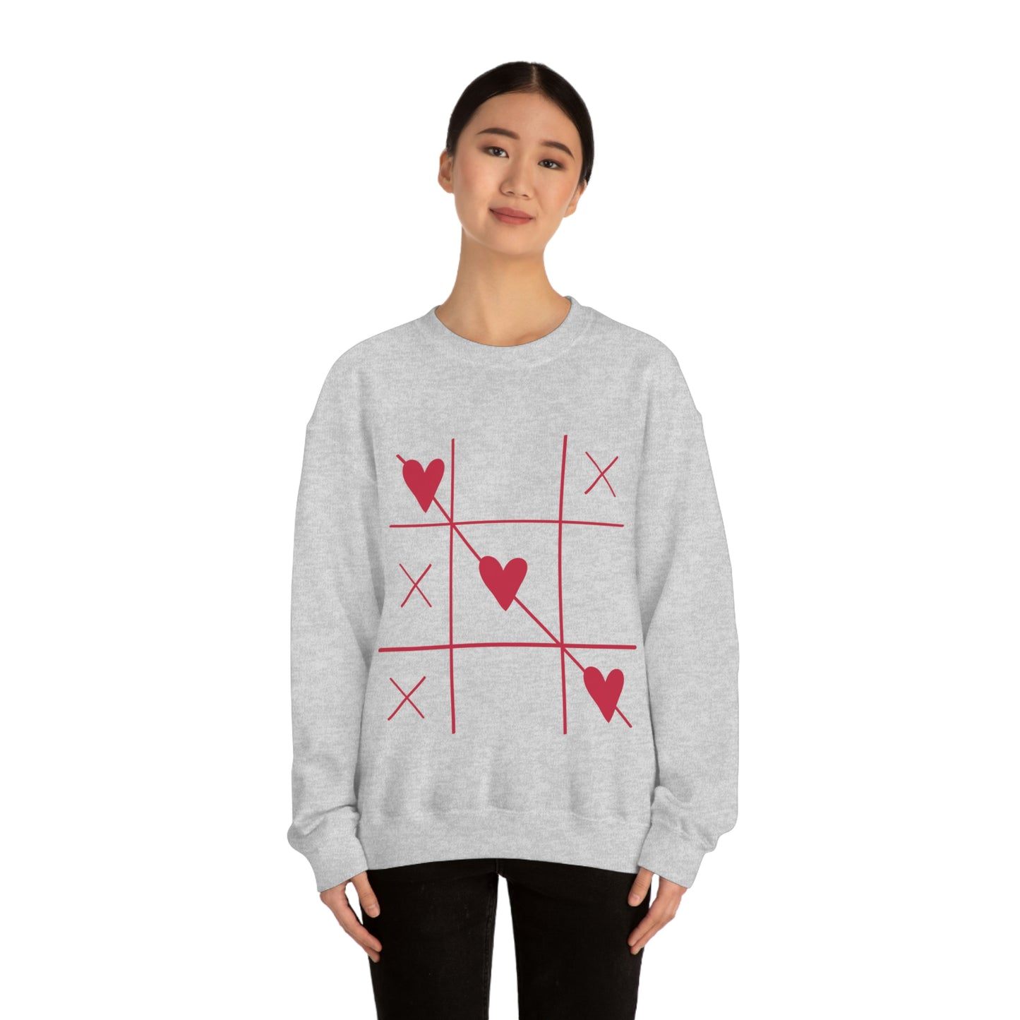 Sweat-shirt ras du cou Tic Tac Toe J'adore mon cadeau d'anniversaire !