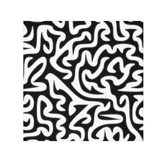 Maze Black White Face Towel Keeping Your Face Clean