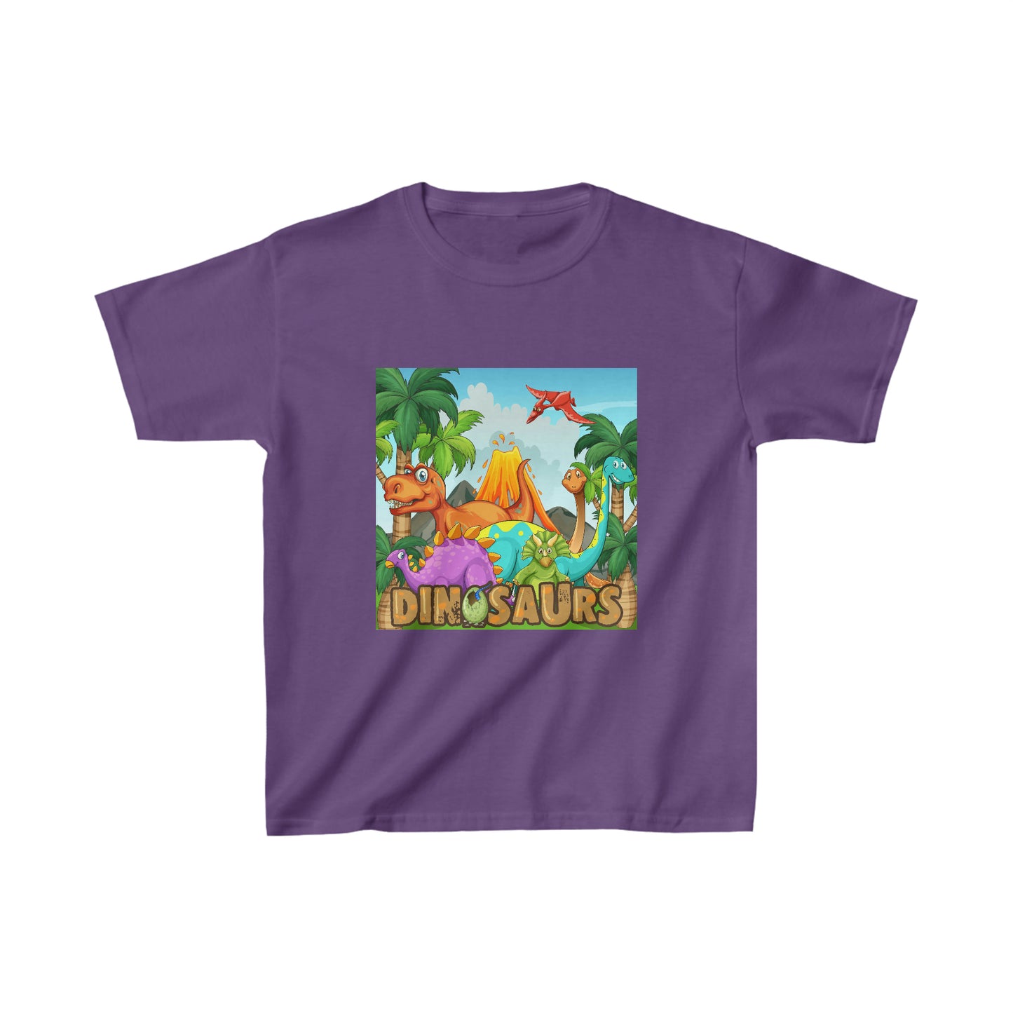 Dinosaurios. Camiseta de algodón para niños que luce genial en el patio de recreo