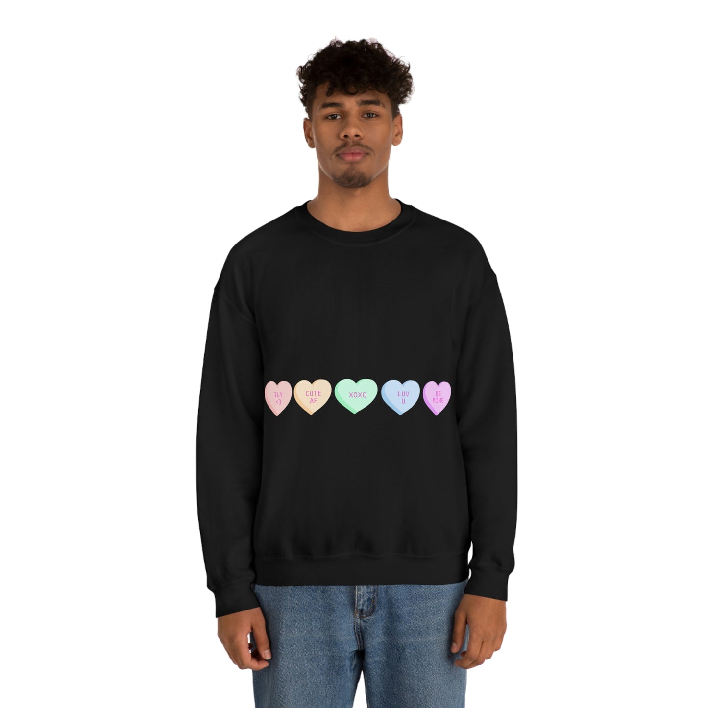 Sweat-shirt ras du cou Heart Candies J'ai l'air fabuleux !