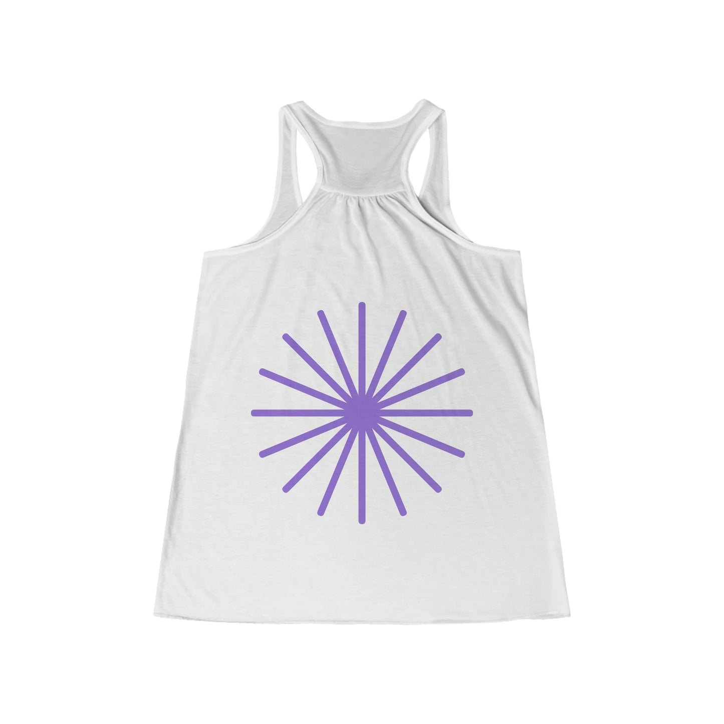 Purple Star Women's Flowy Racerback Tank Traveling Vacation Relaxing Park Hiking