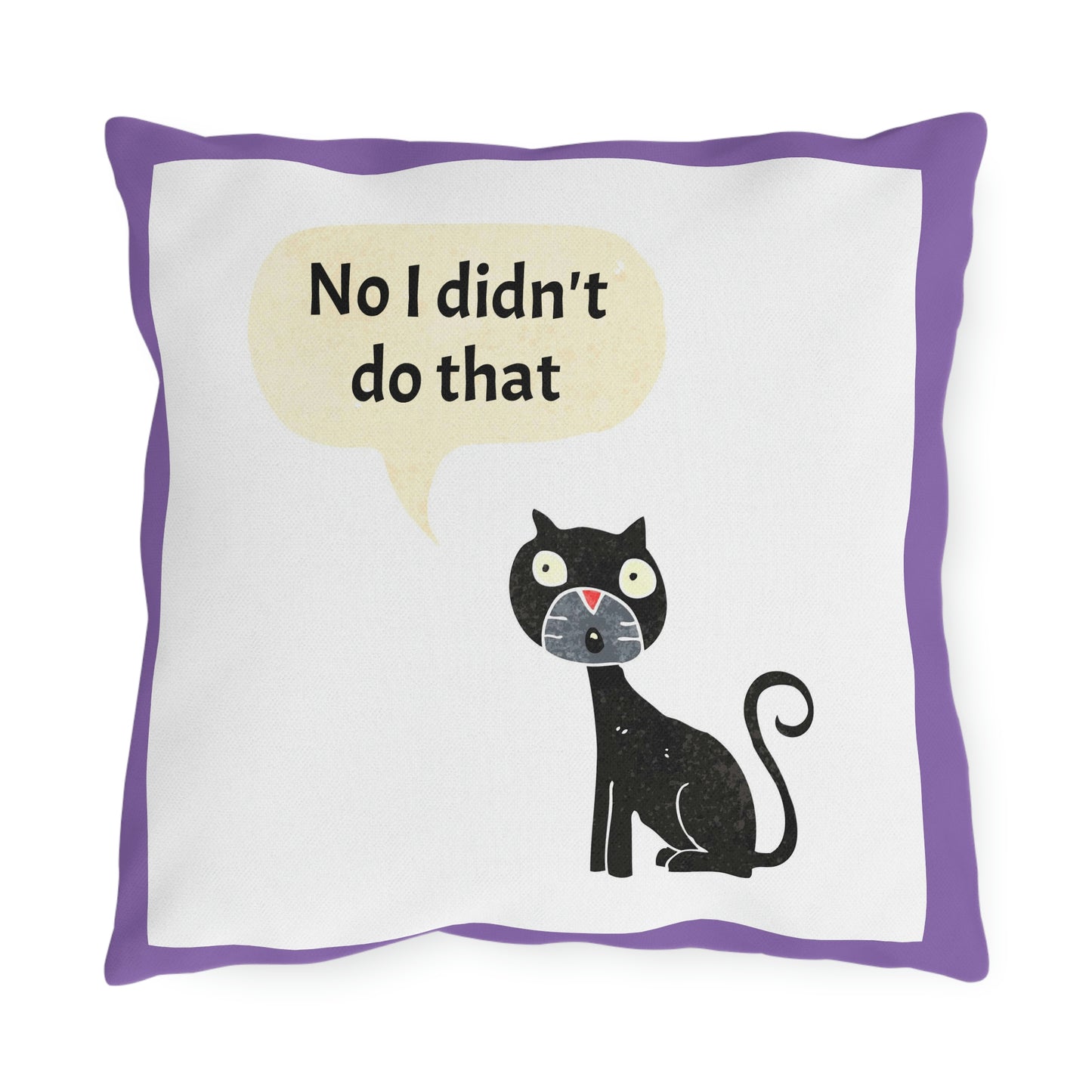 No I didn't do that Heart Outdoor Pillows